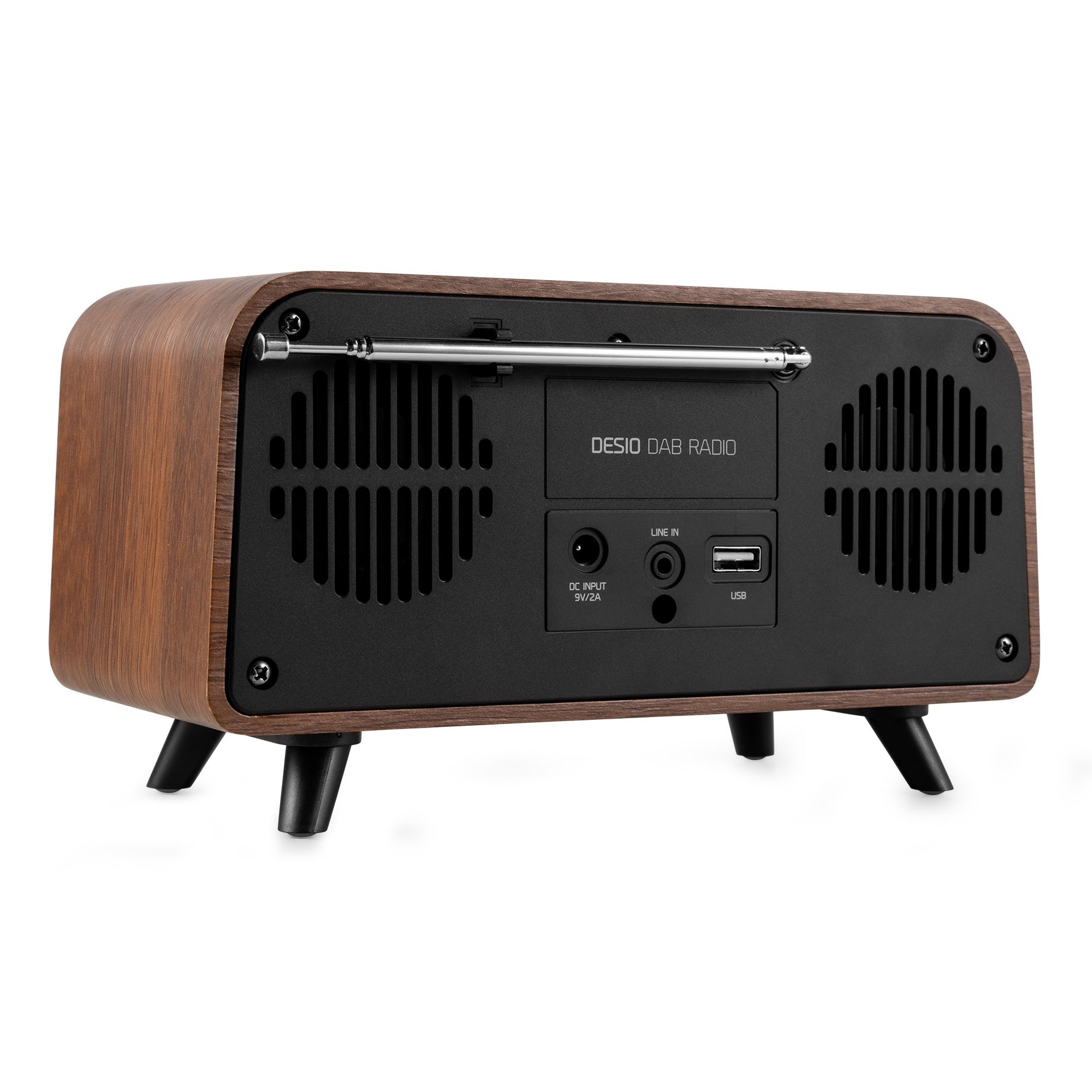 Desio DAB Radio Dark Wood