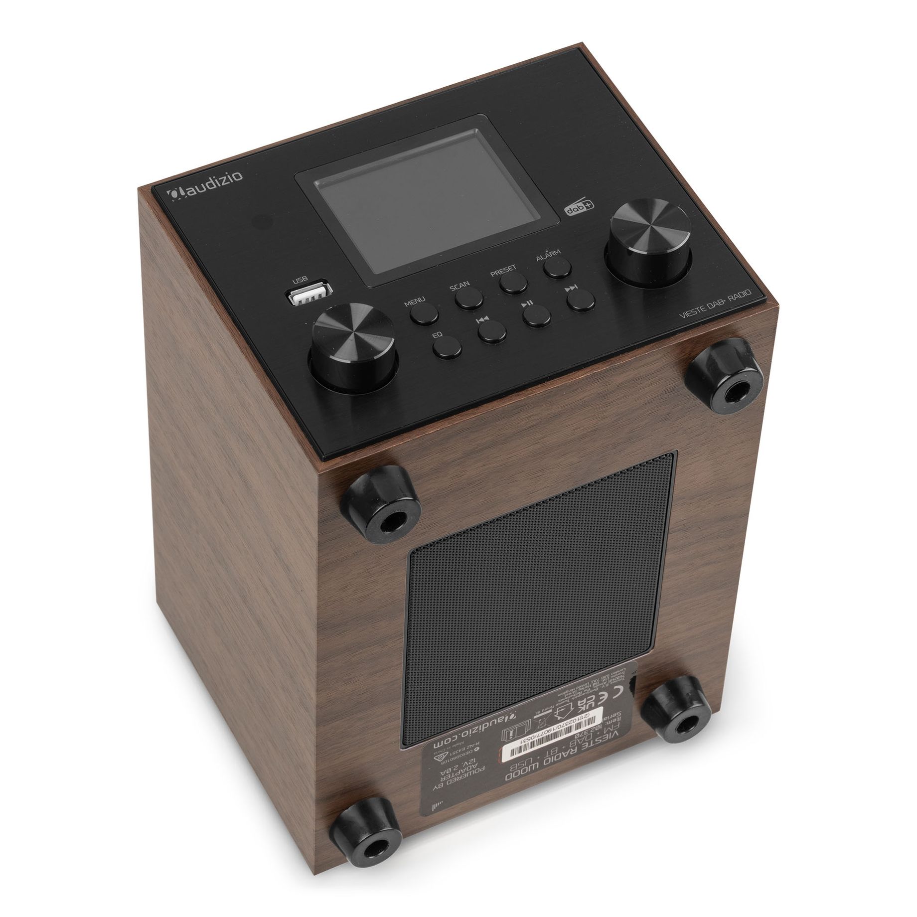 Vieste DAB+ Radio with Subwoofer Wood