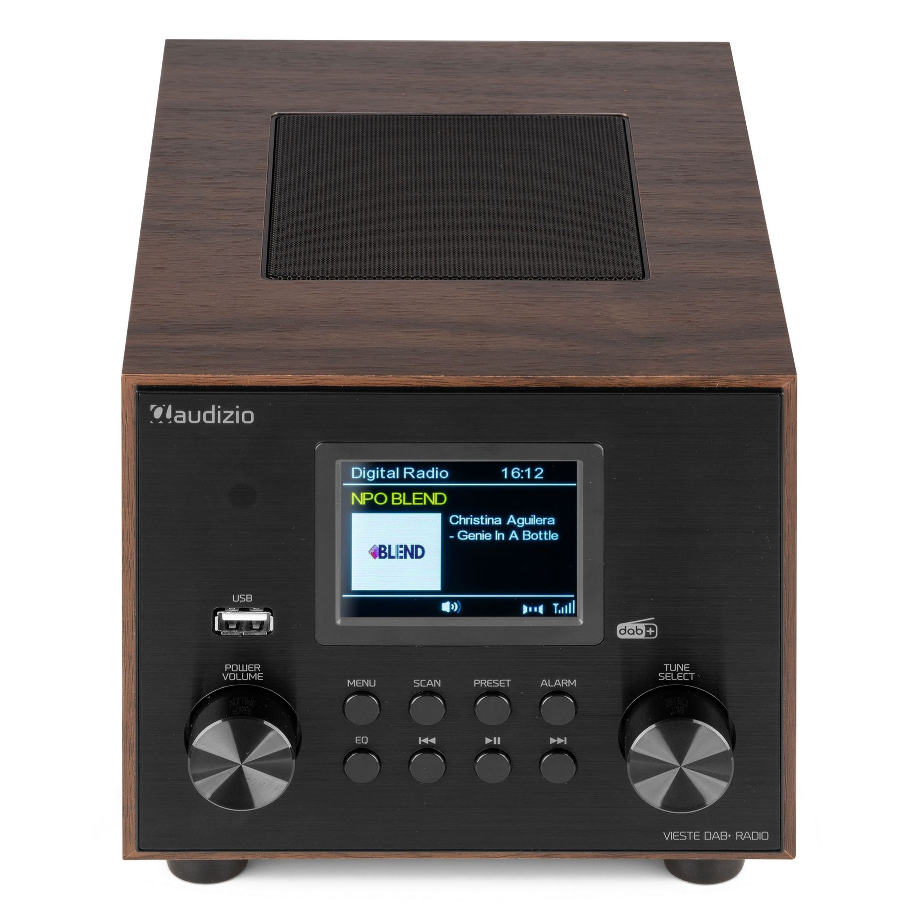 Vieste DAB+ Radio with Subwoofer Wood
