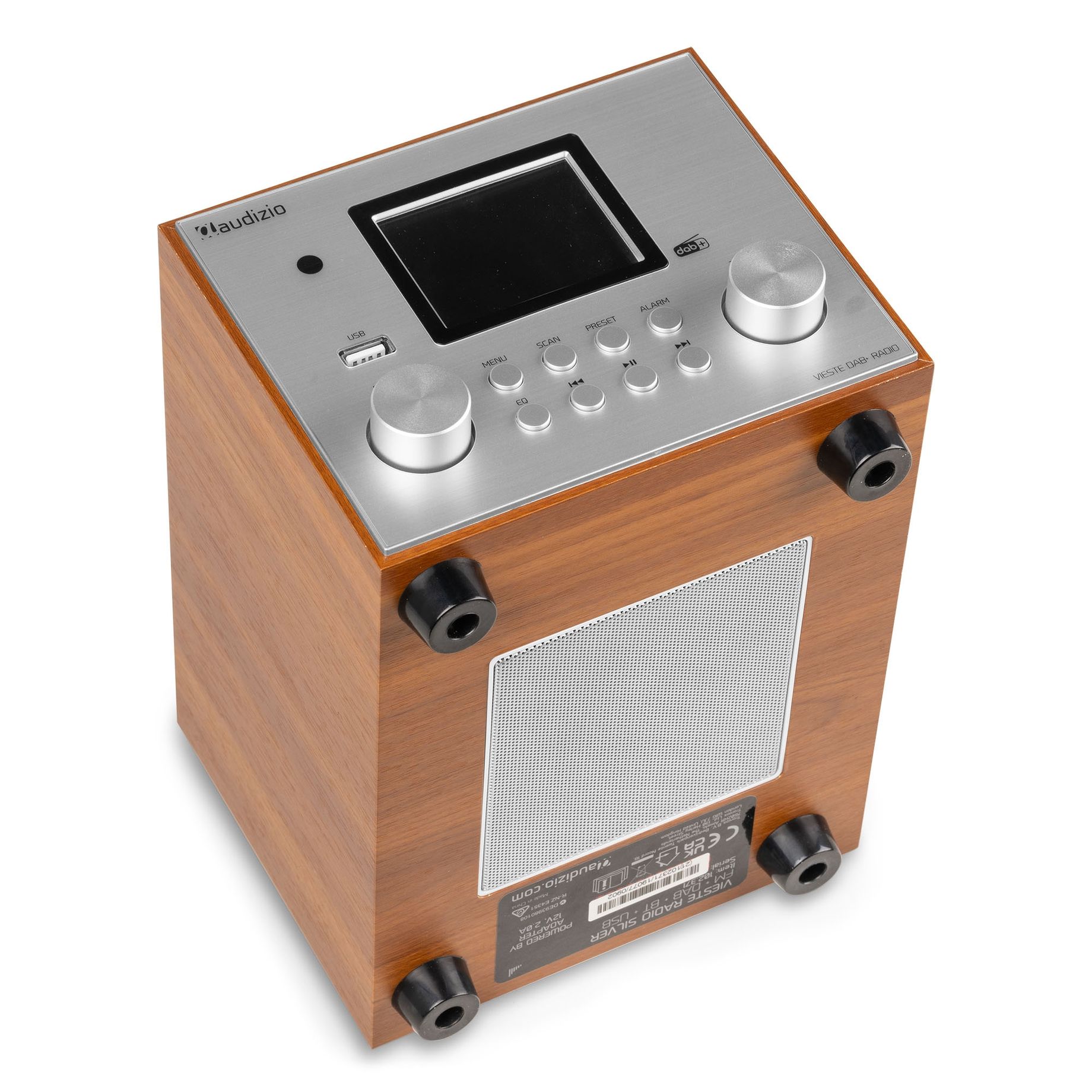 Vieste DAB+ Radio with Subwoofer Silver