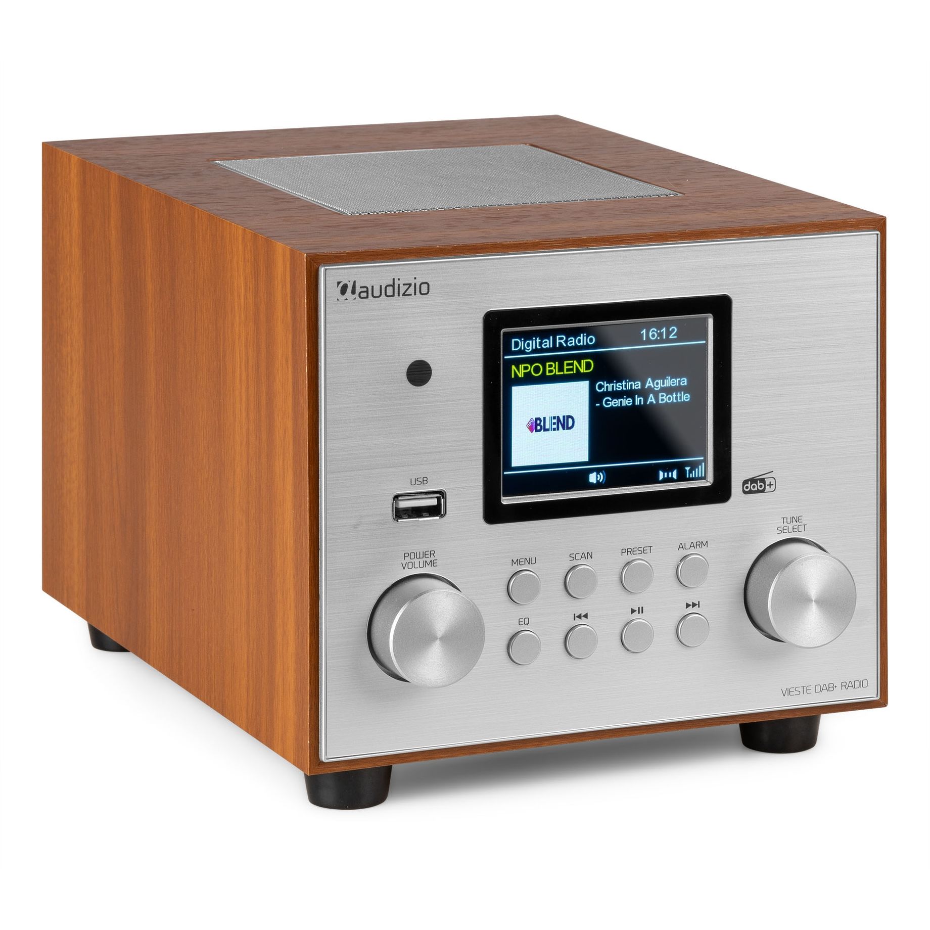 Vieste DAB+ Radio with Subwoofer Silver