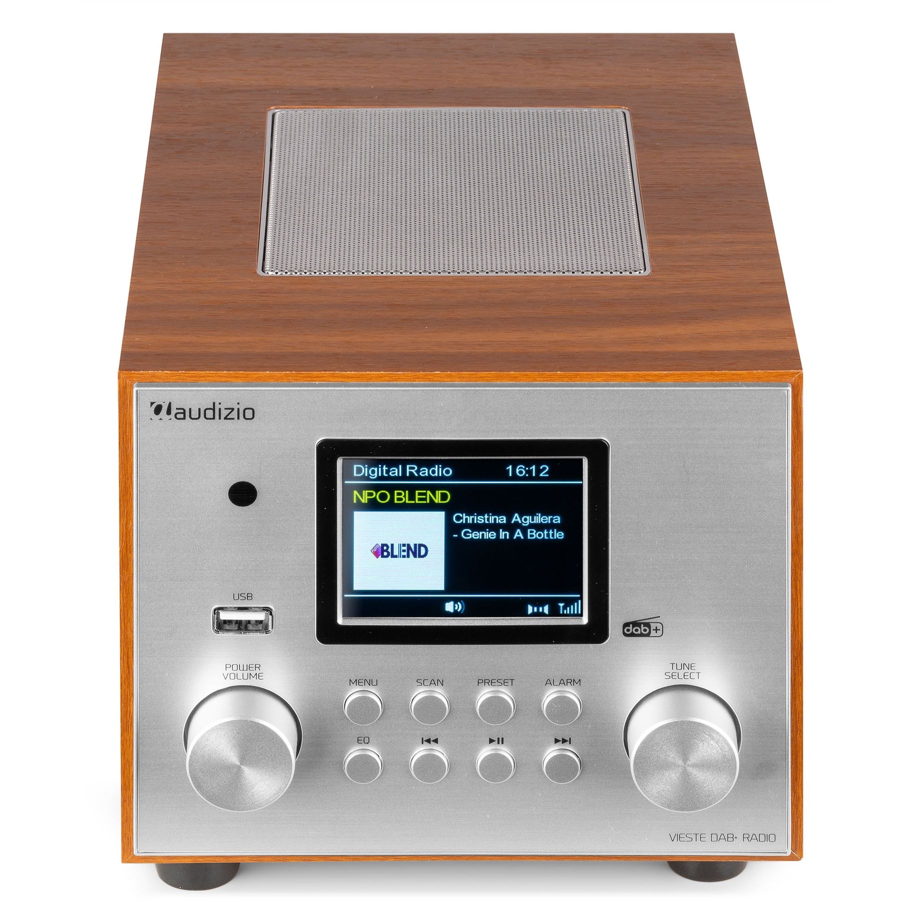 Vieste DAB+ Radio with Subwoofer Silver