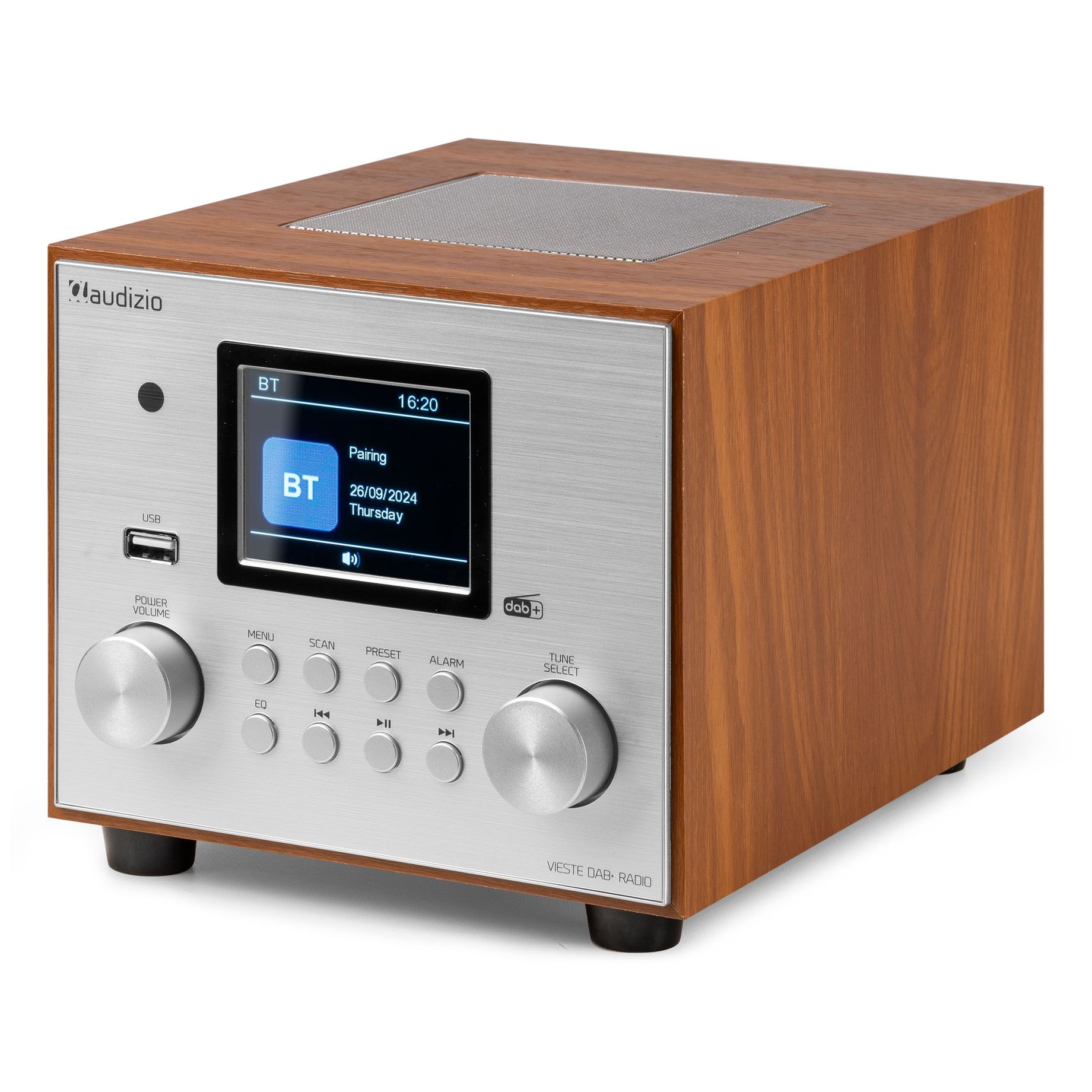 Vieste DAB+ Radio with Subwoofer Silver
