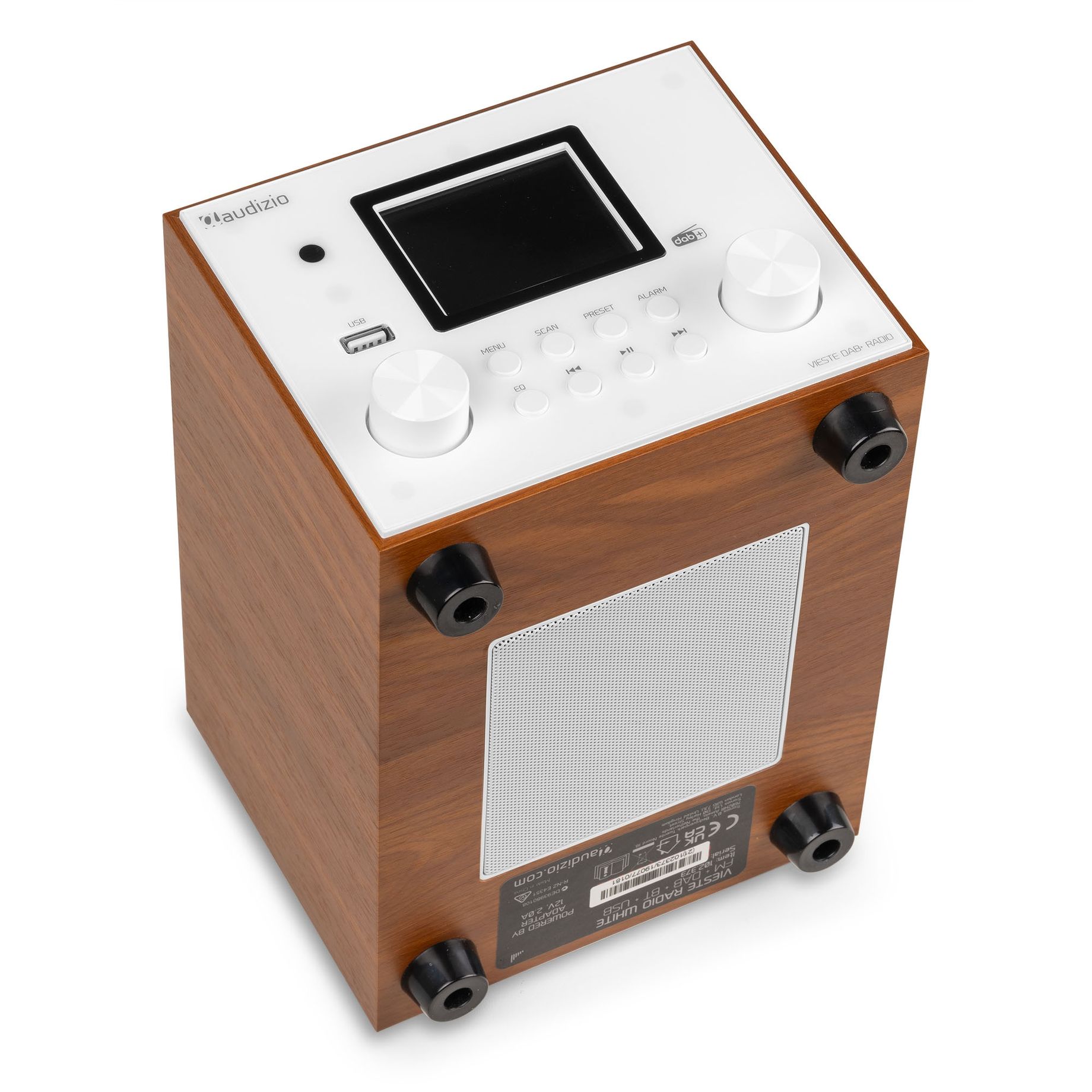 Vieste DAB+ Radio with Subwoofer White