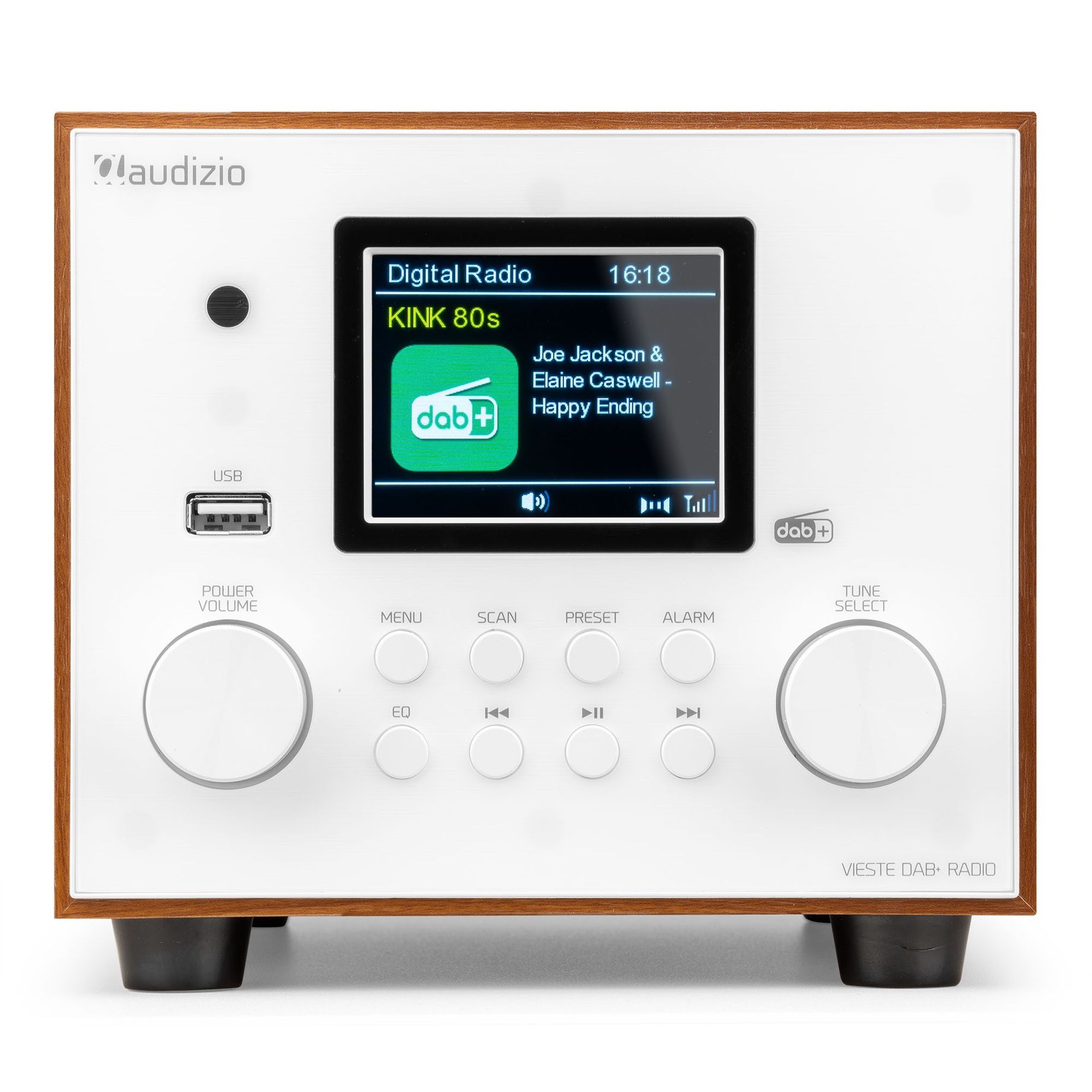 Vieste DAB+ Radio with Subwoofer White