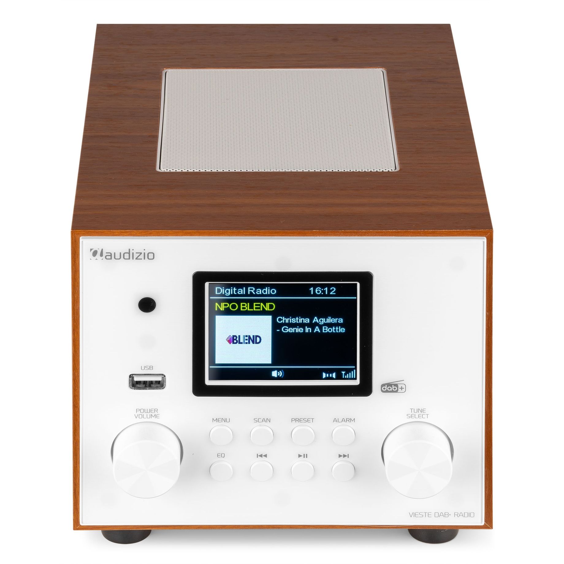 Vieste DAB+ Radio with Subwoofer White