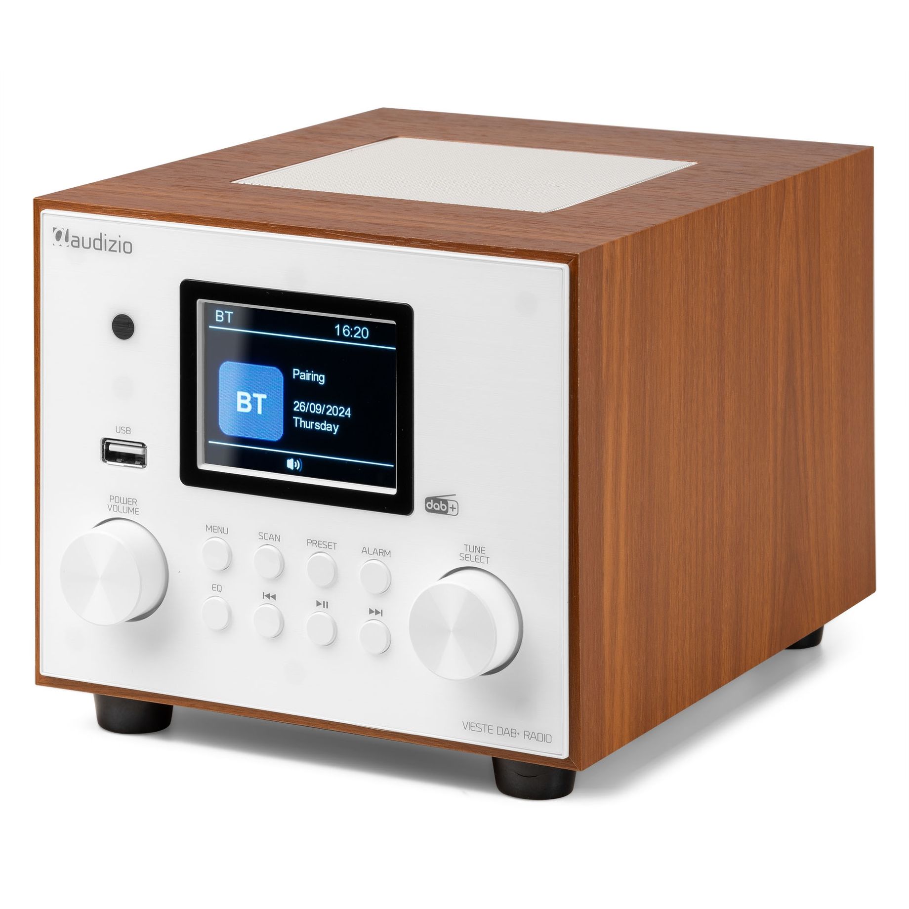 Vieste DAB+ Radio with Subwoofer White