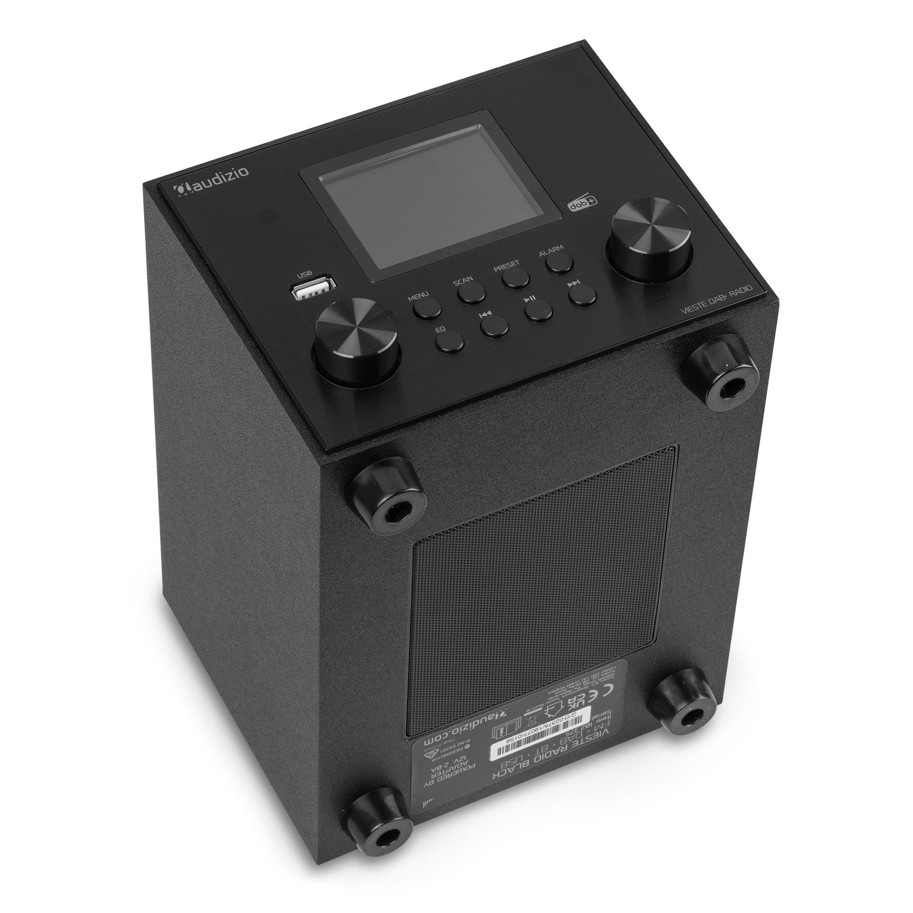 Vieste DAB+ Radio with Subwoofer Black