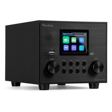 Vieste DAB+ Radio with Subwoofer Black