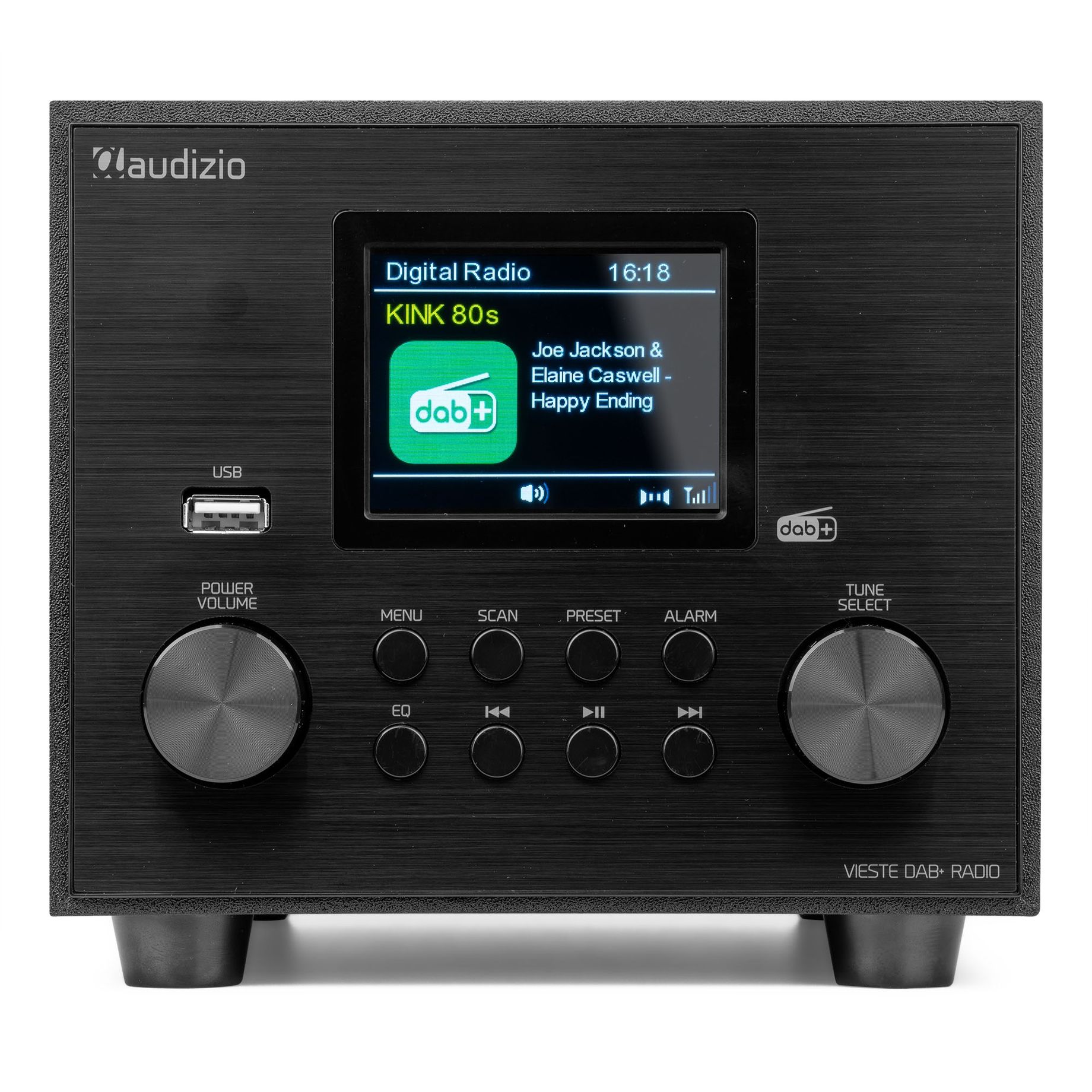 Vieste DAB+ Radio with Subwoofer Black