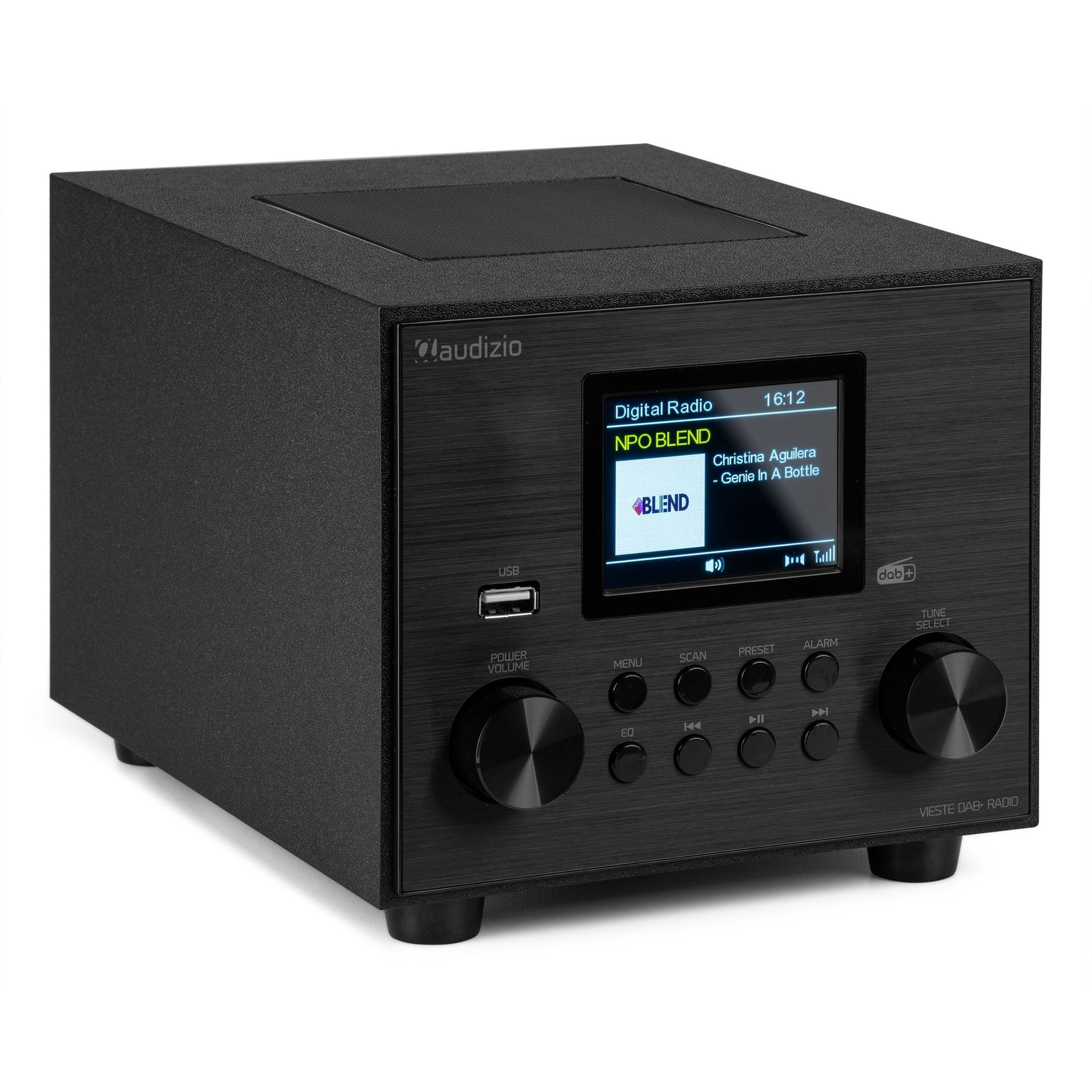 Vieste DAB+ Radio with Subwoofer Black
