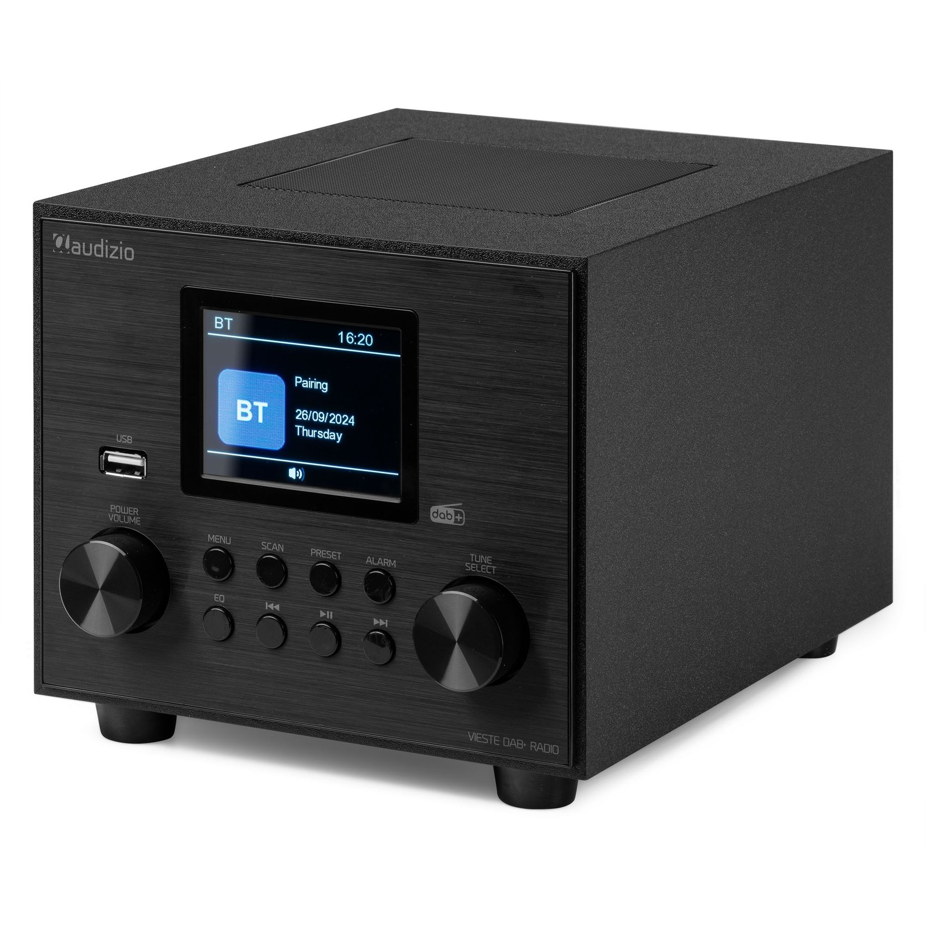 Vieste DAB+ Radio with Subwoofer Black