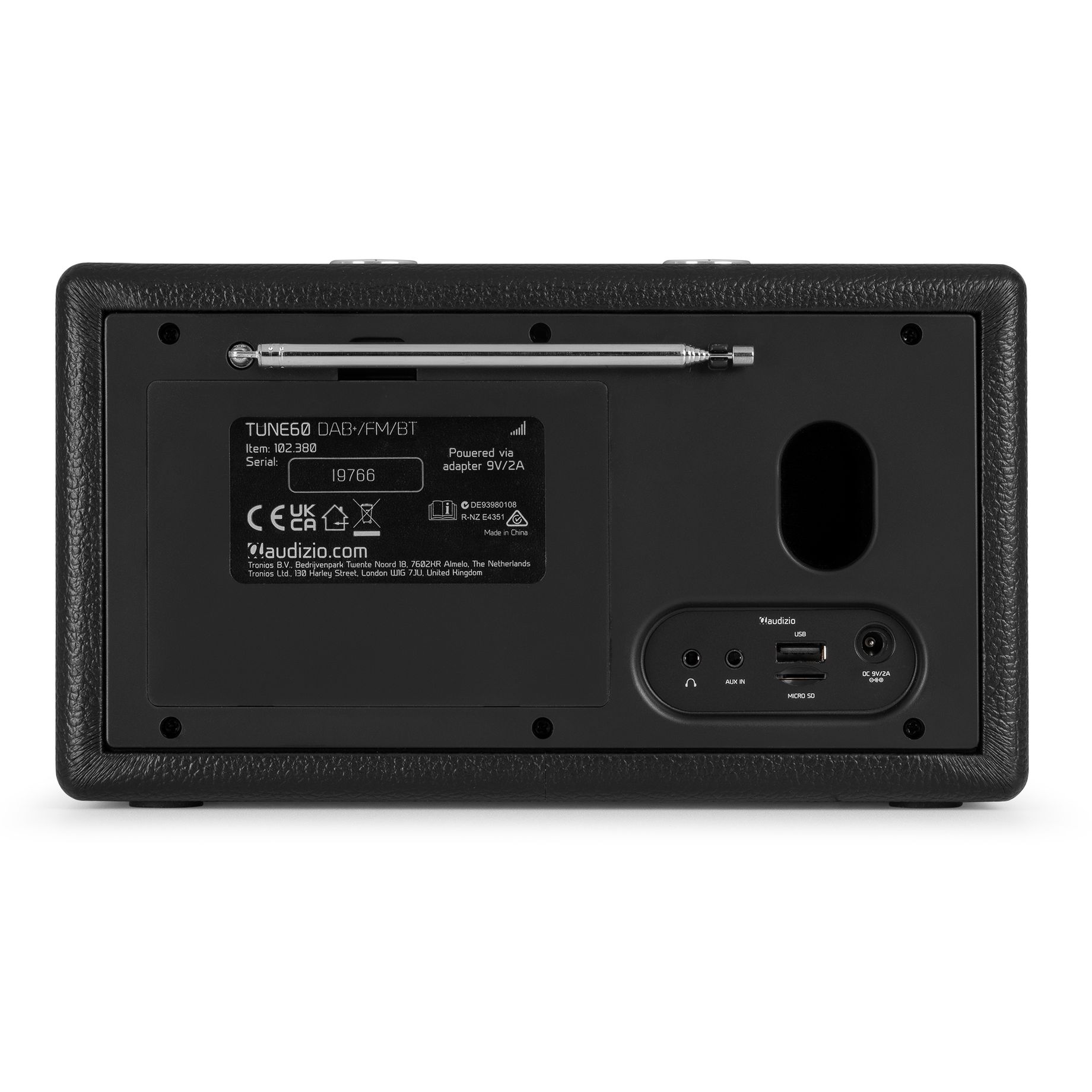 Tune60 DAB Radio Retro Black