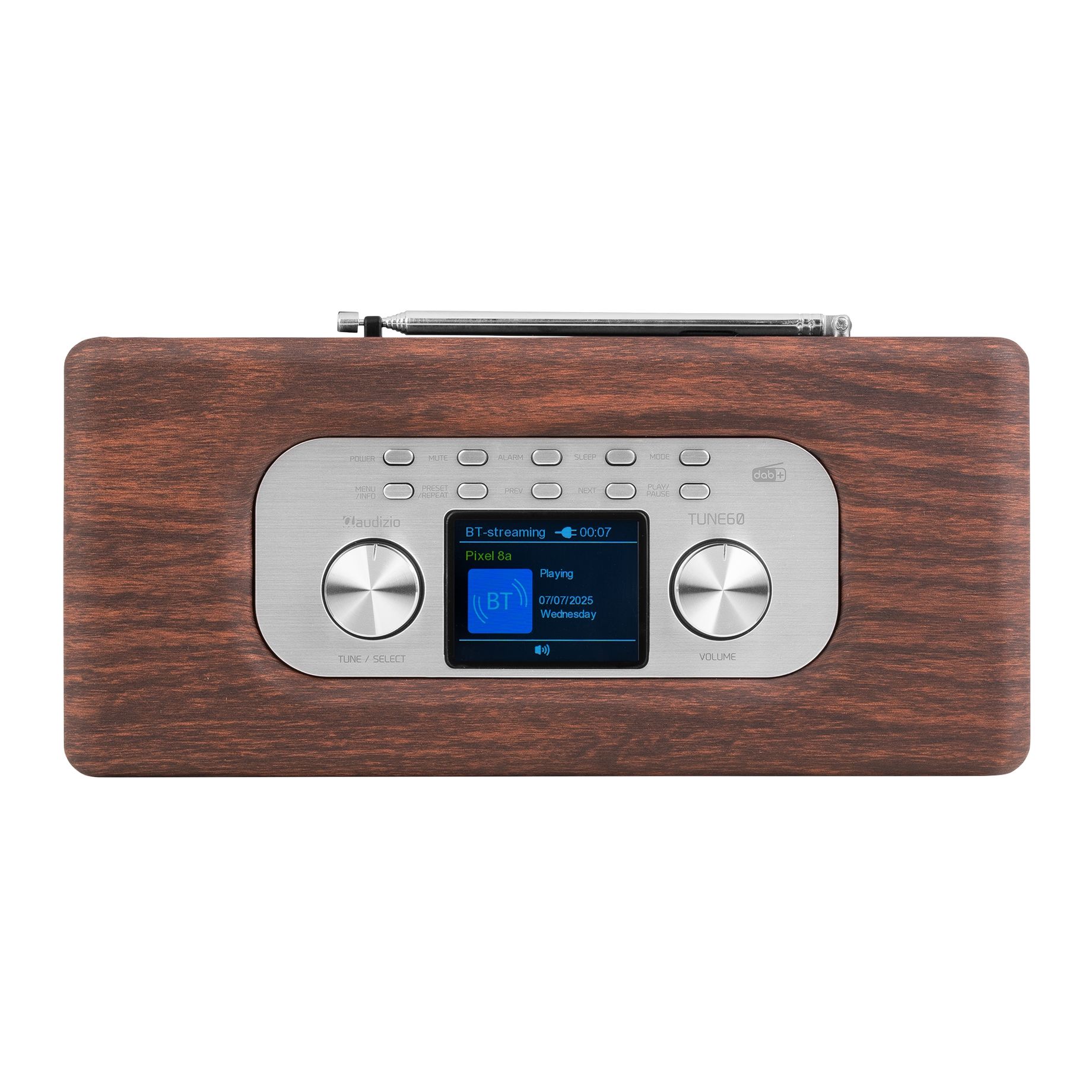 Tune60 DAB Radio Retro Dark Wood