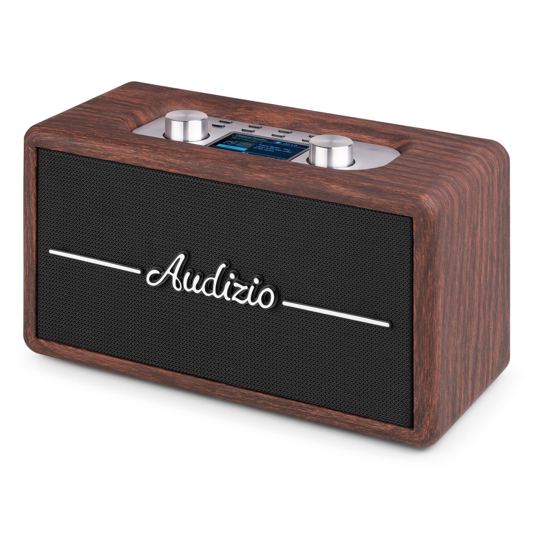 Tune60 DAB Radio Retro Dark Wood