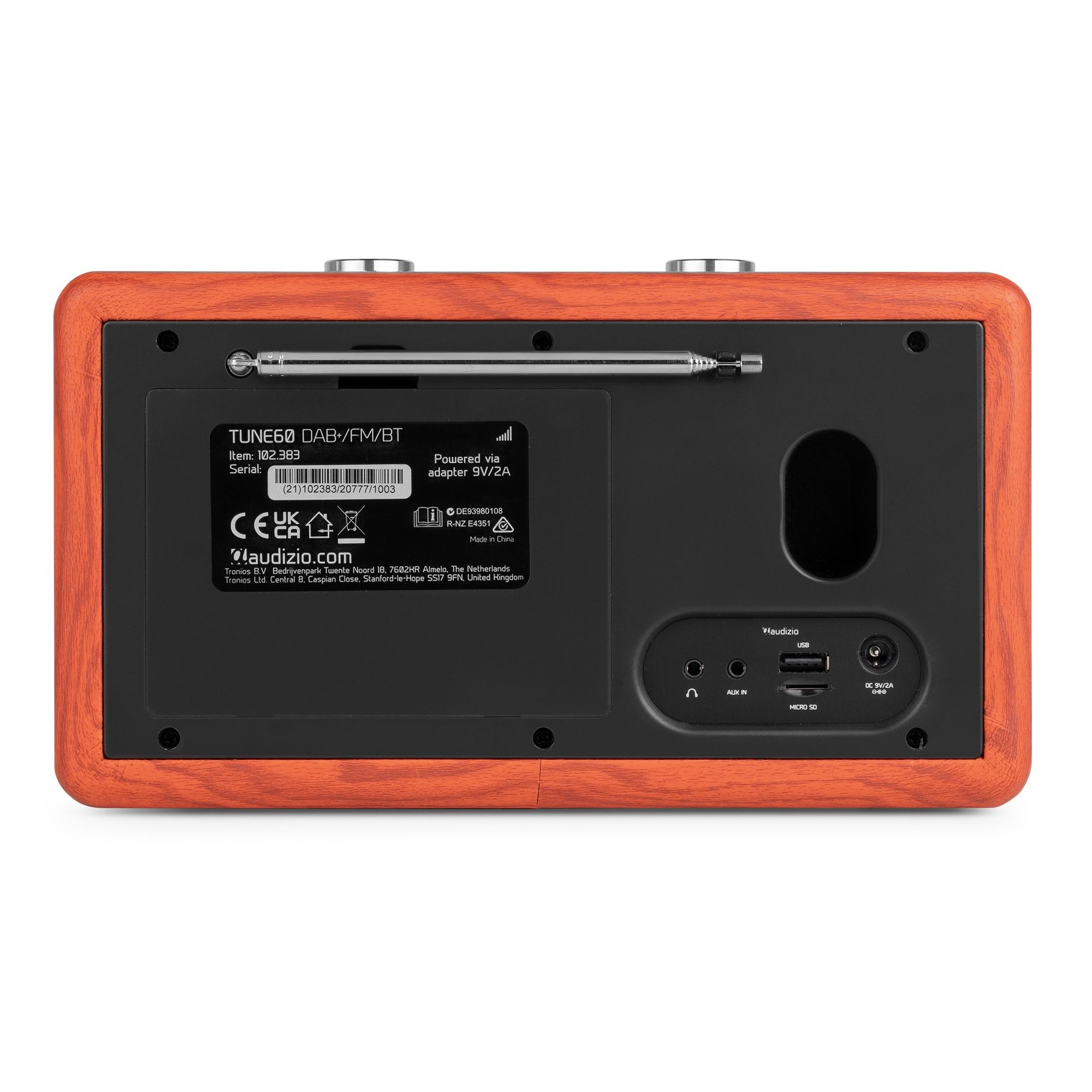 Tune60 DAB Radio BT Retro Cherry