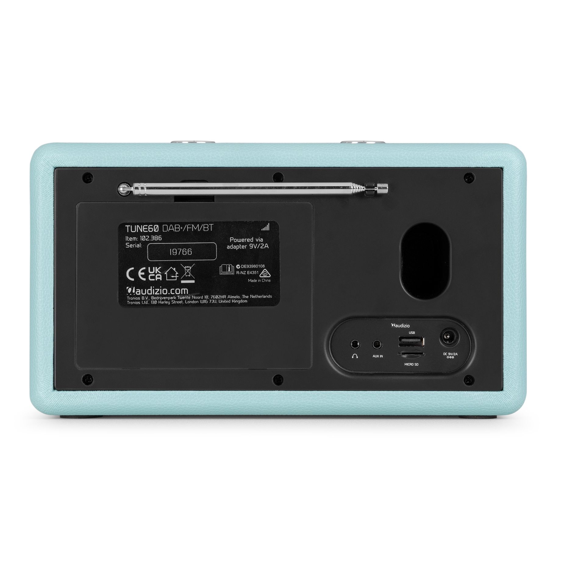 Tune60 DAB Radio Retro Blue