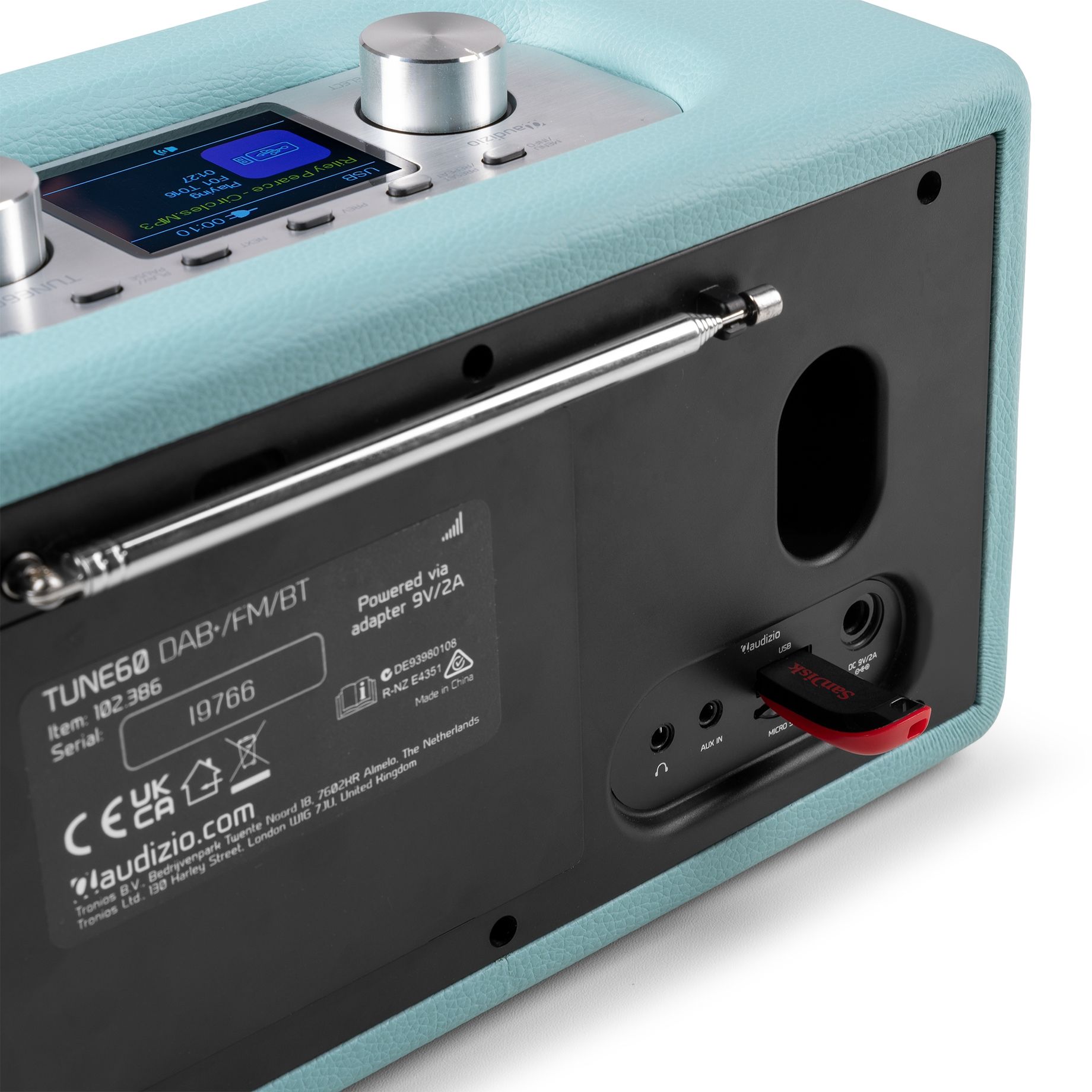Tune60 DAB Radio Retro Blue