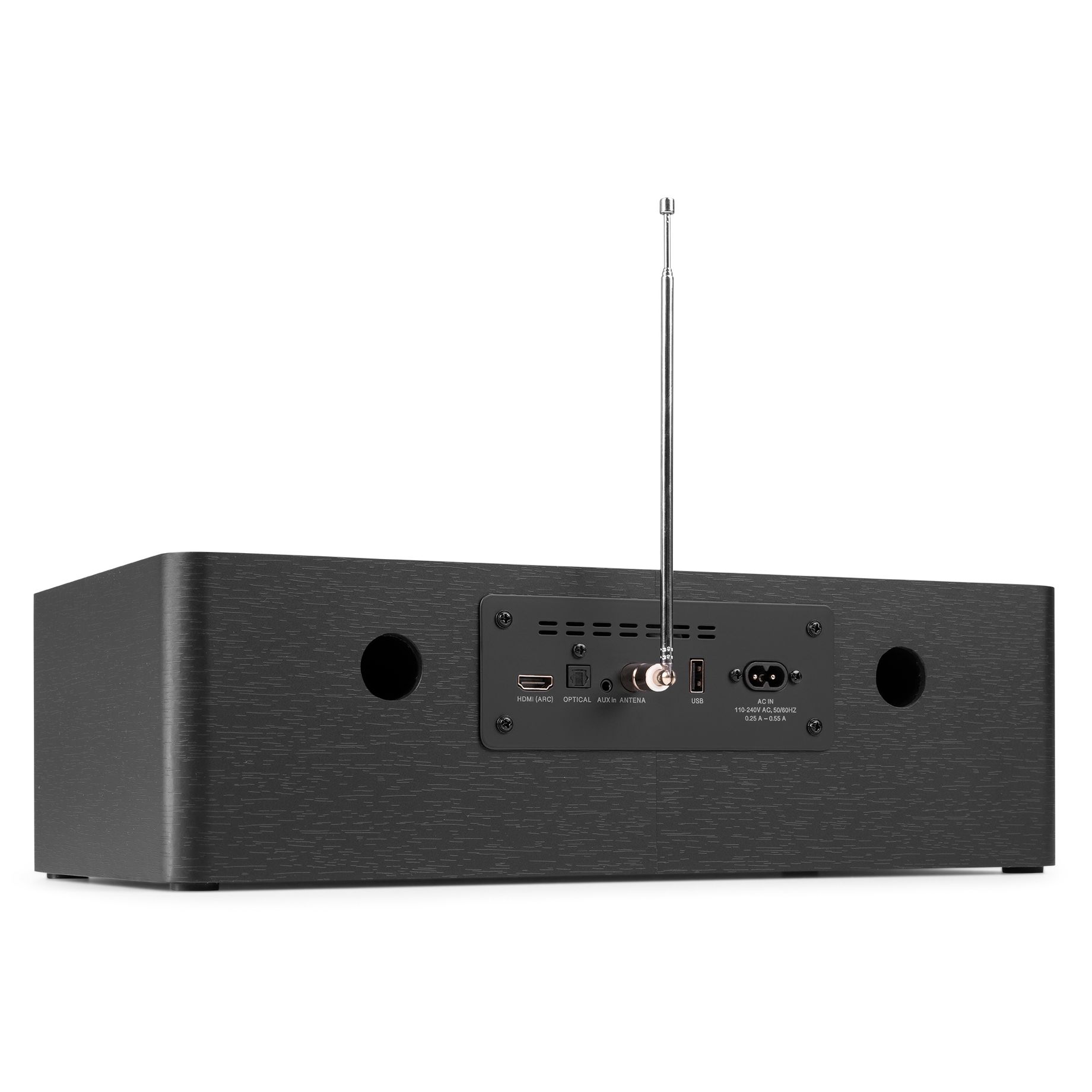 Lunata Premium All-in-One Music System Black