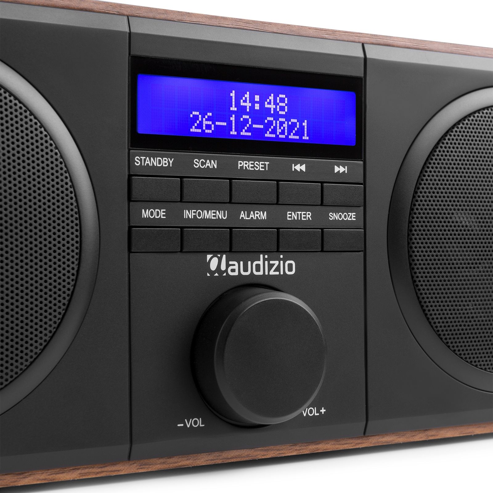 Novara DAB+ Stereo Radio Wood