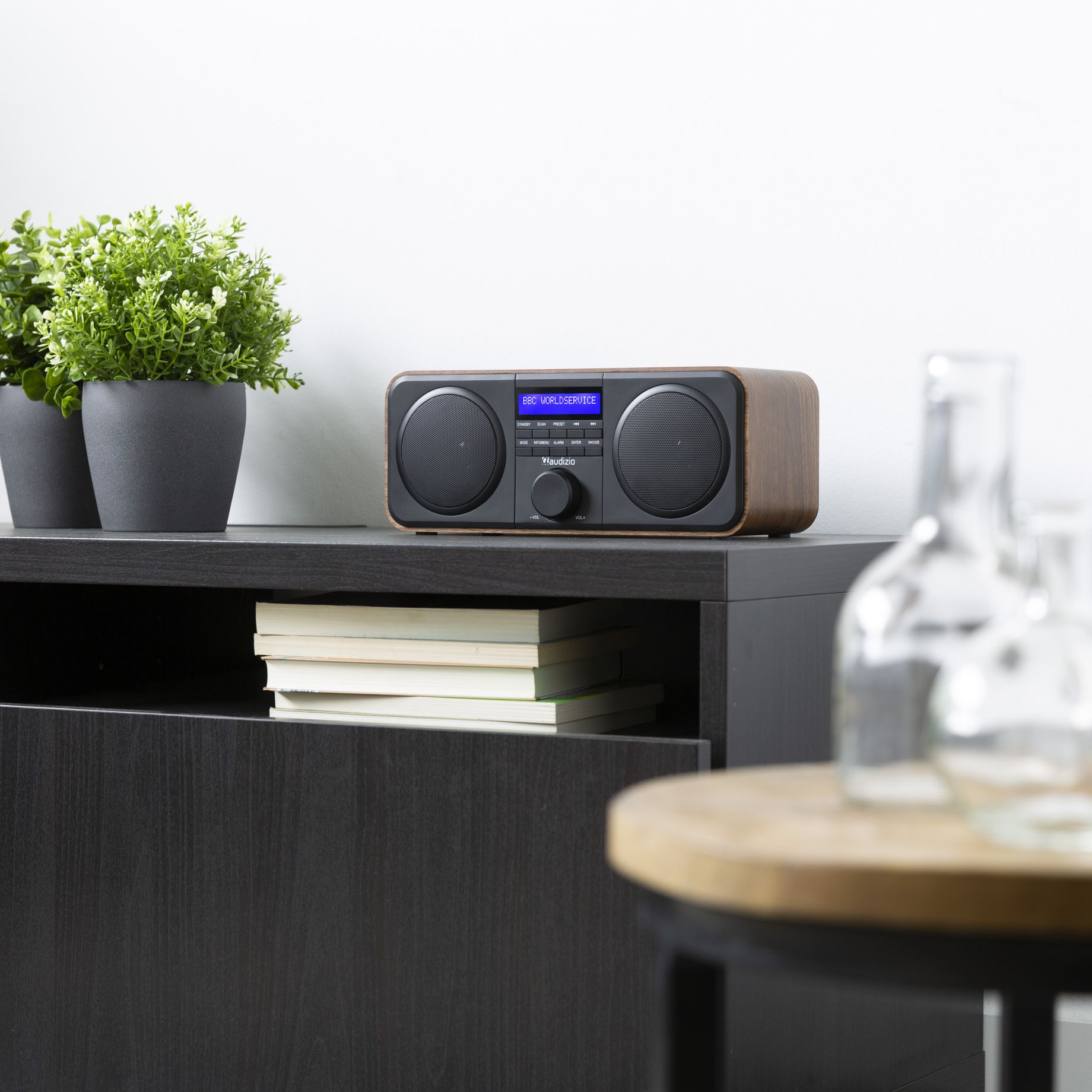 Novara DAB+ Stereo Radio Wood