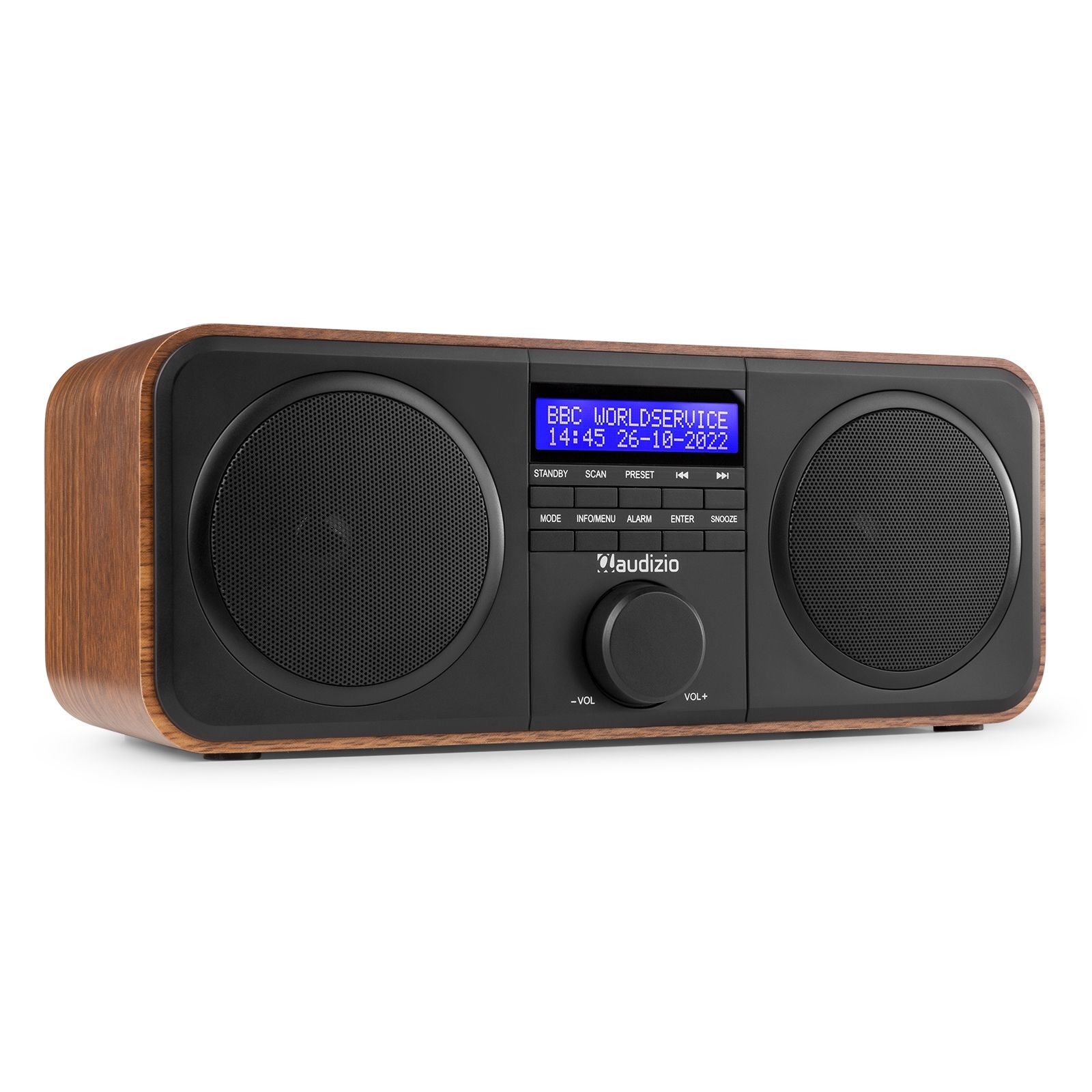 Novara DAB+ Stereo Radio Wood