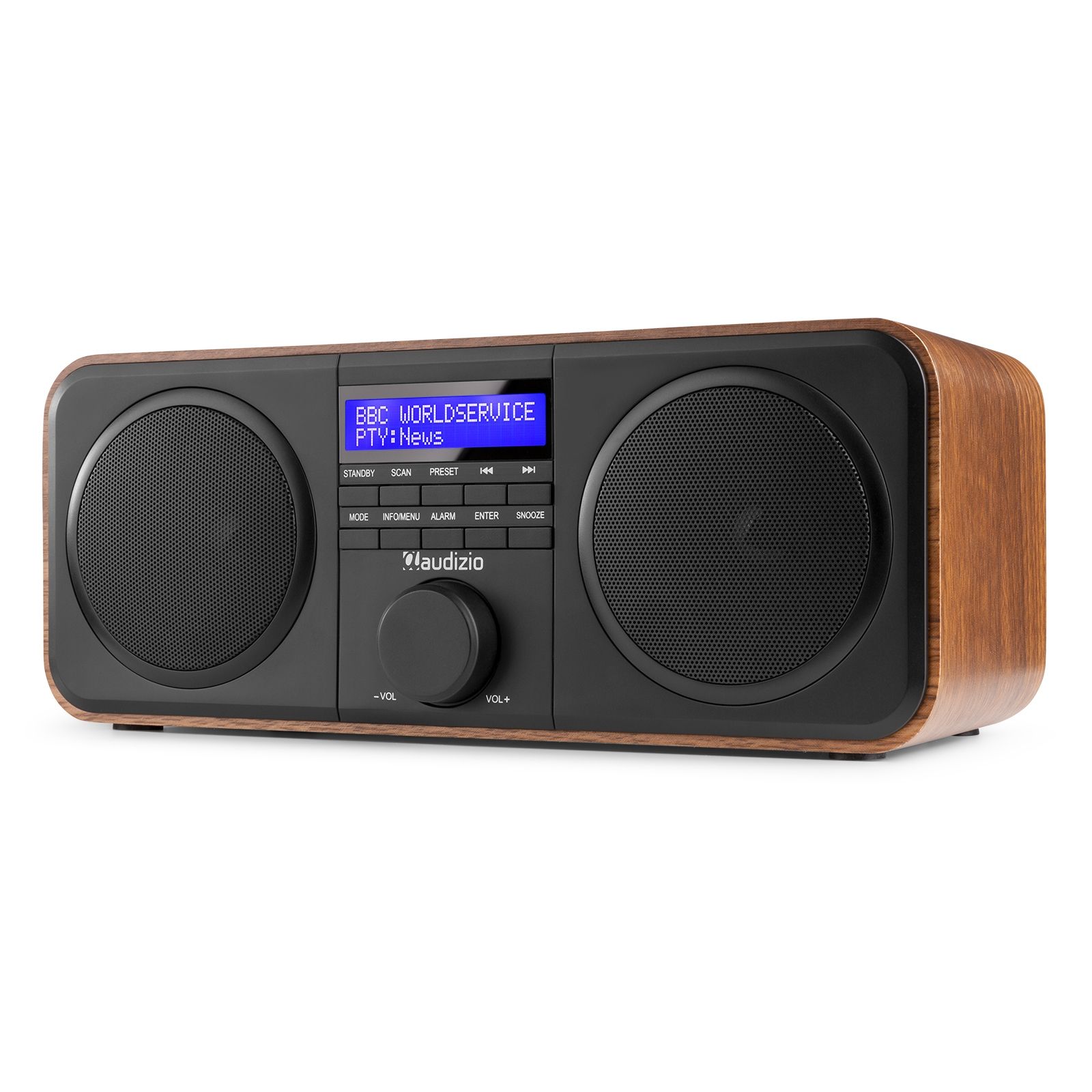 Novara DAB+ Stereo Radio Wood