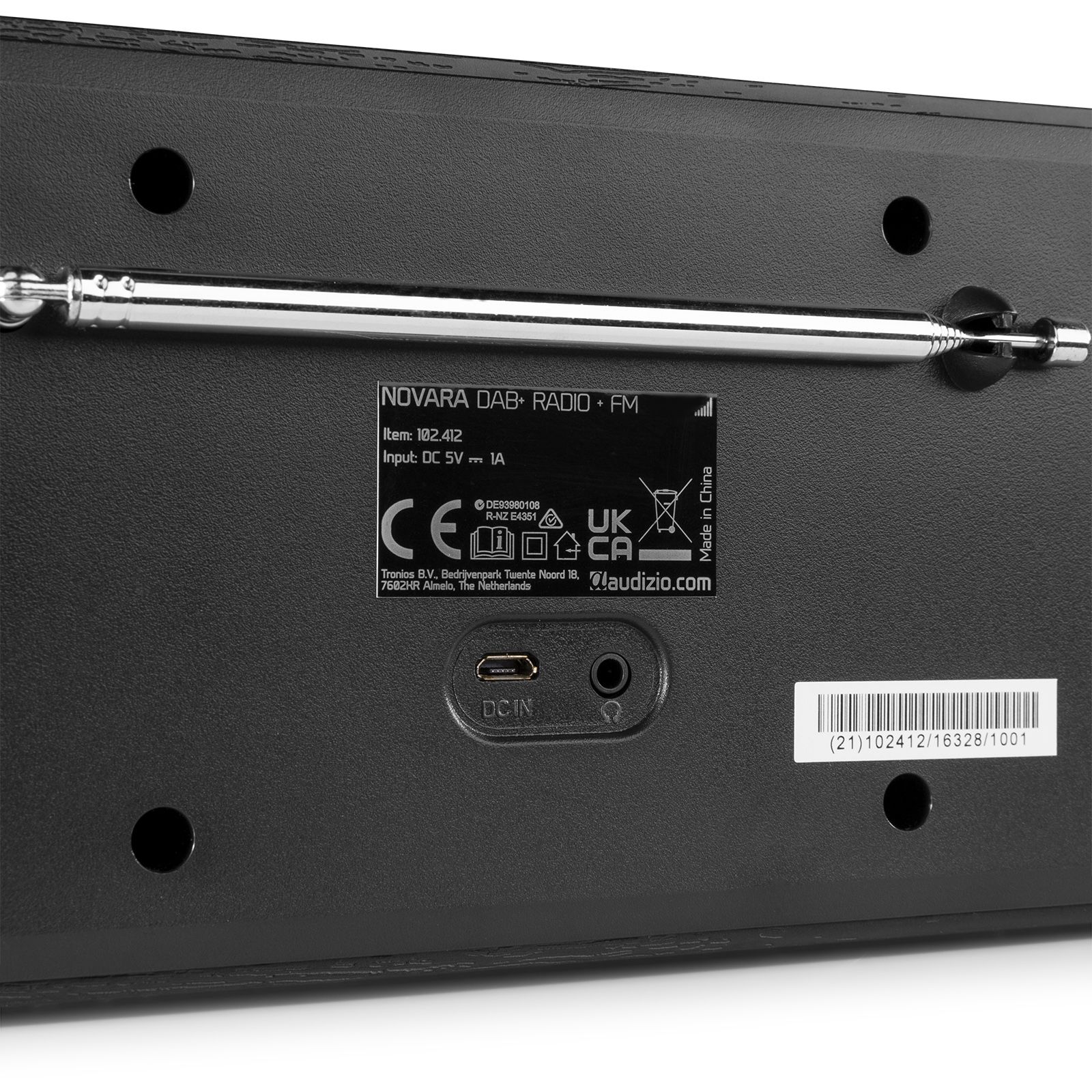 Novara DAB+ Stereo Radio Black