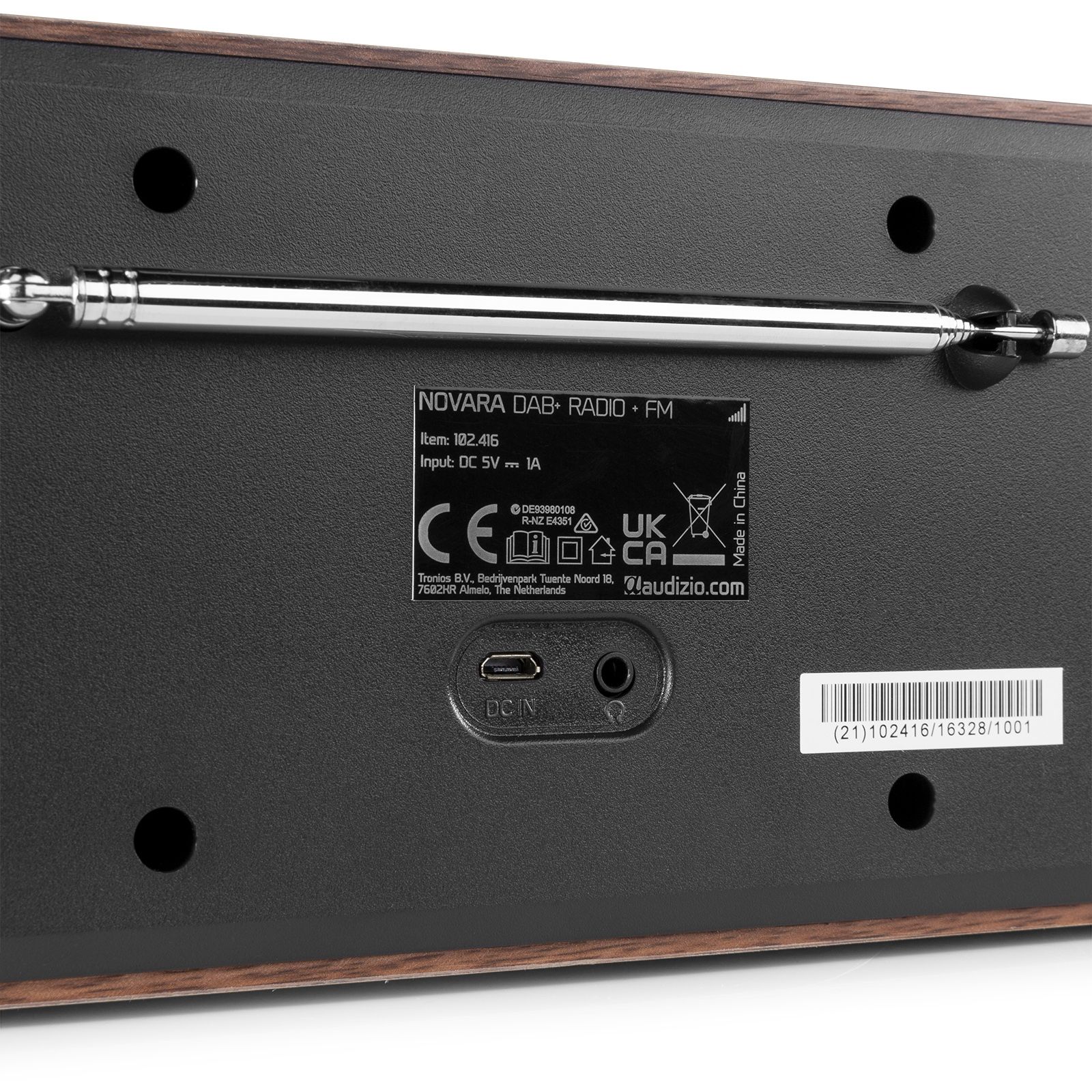 Novara DAB+ Stereo Radio Silver