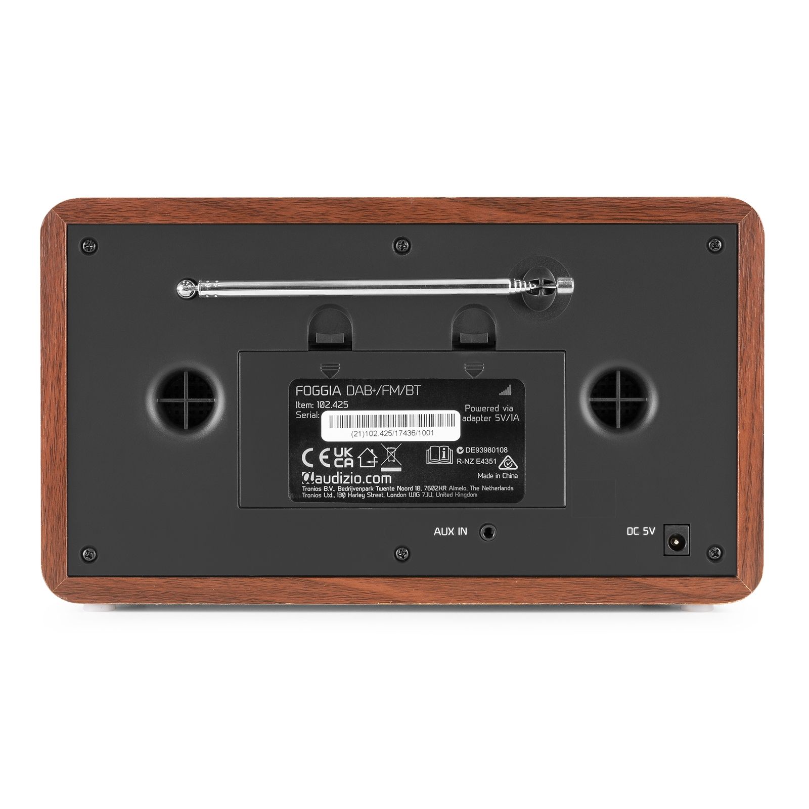 Foggia Retro DAB+ Radio Grey