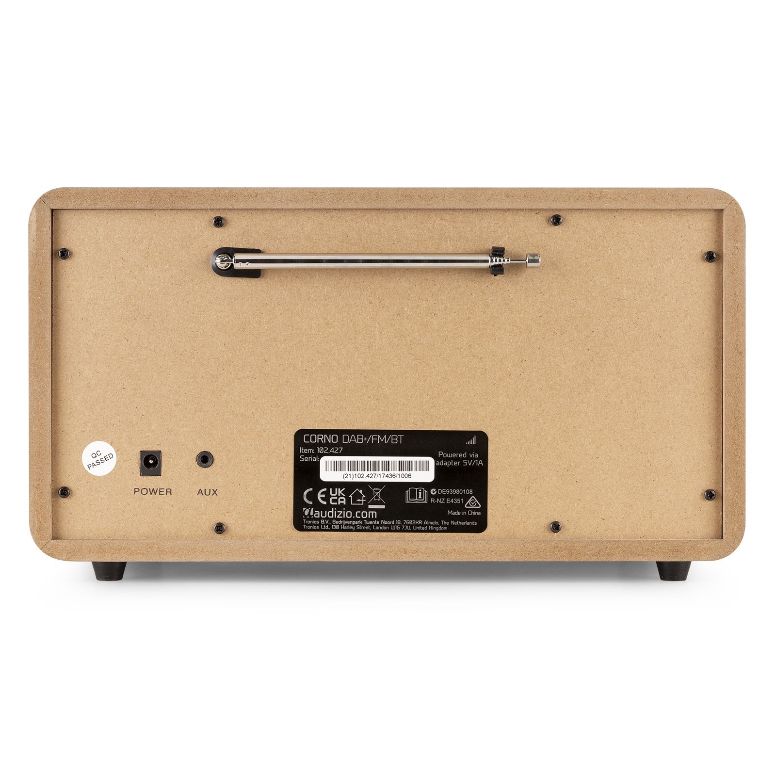 Corno Retro DAB+ Radio Grey