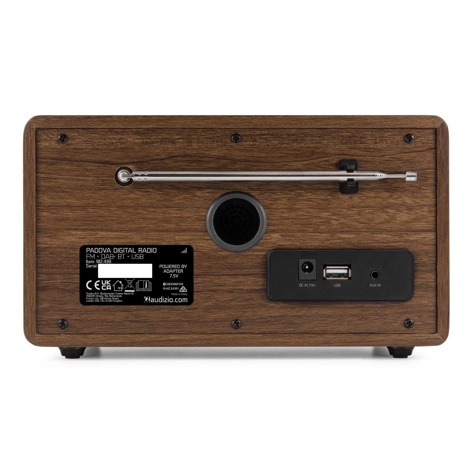 Padova DAB+ Radio Wood