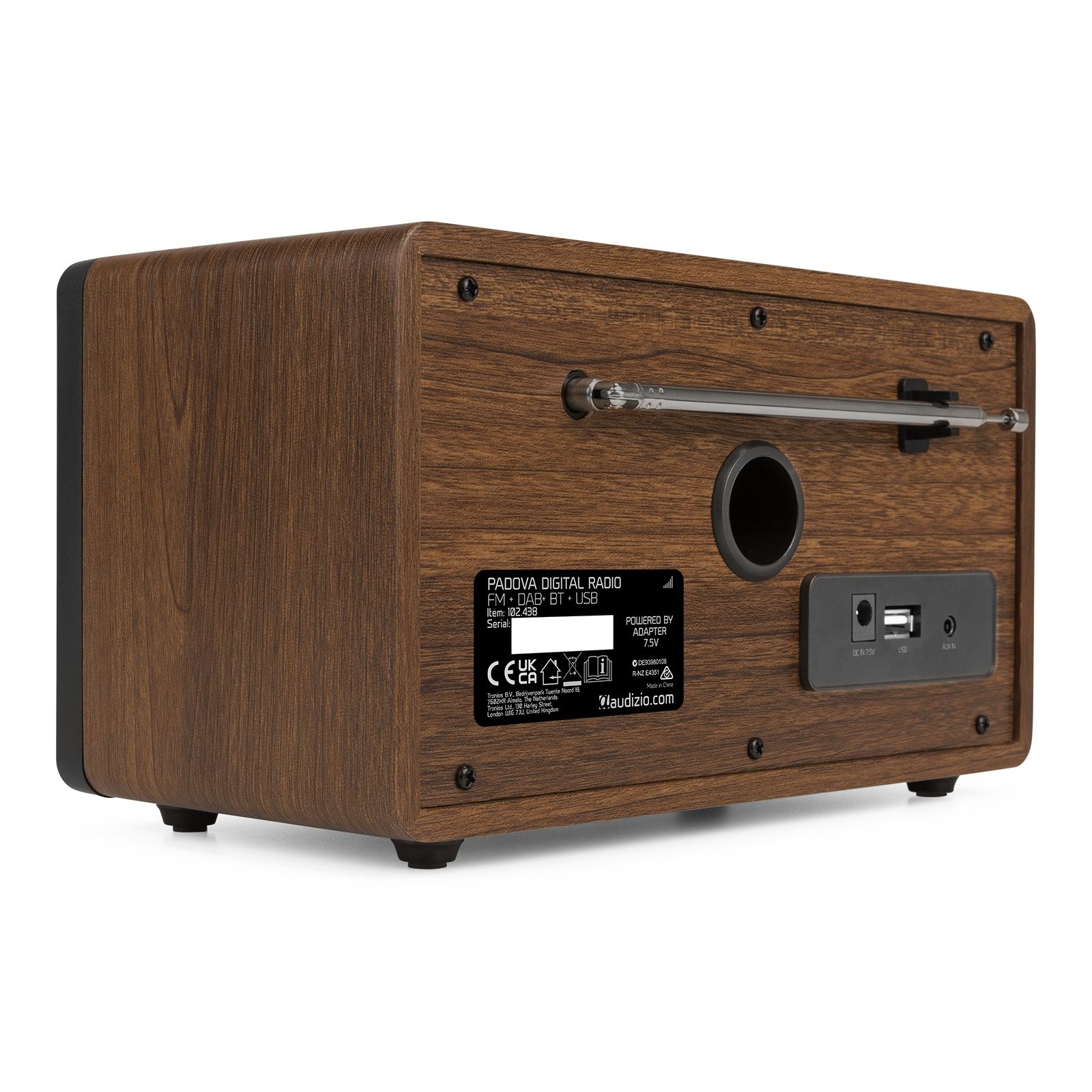 Padova DAB+ Radio Wood