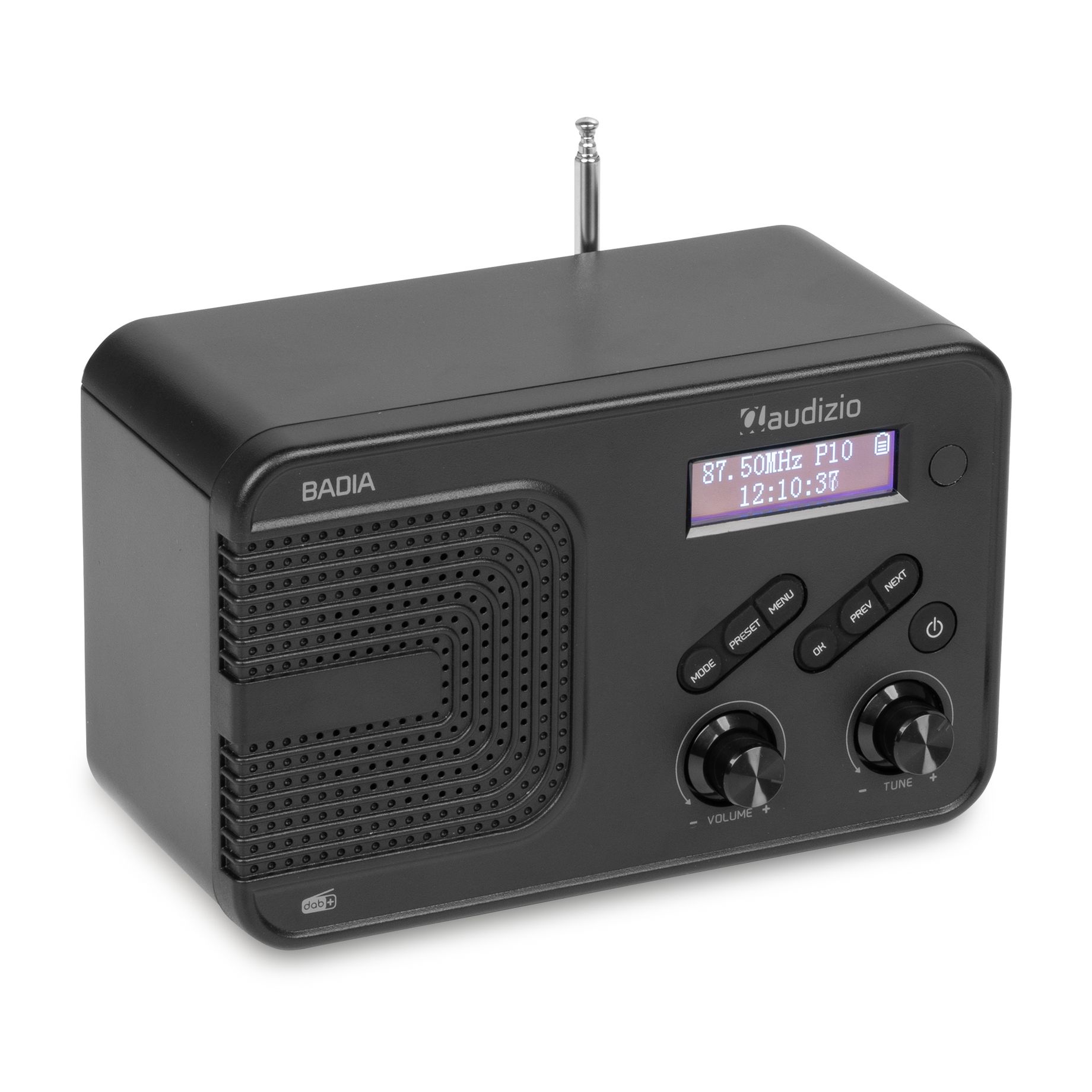 Badia DAB+ Radio with Battery Black