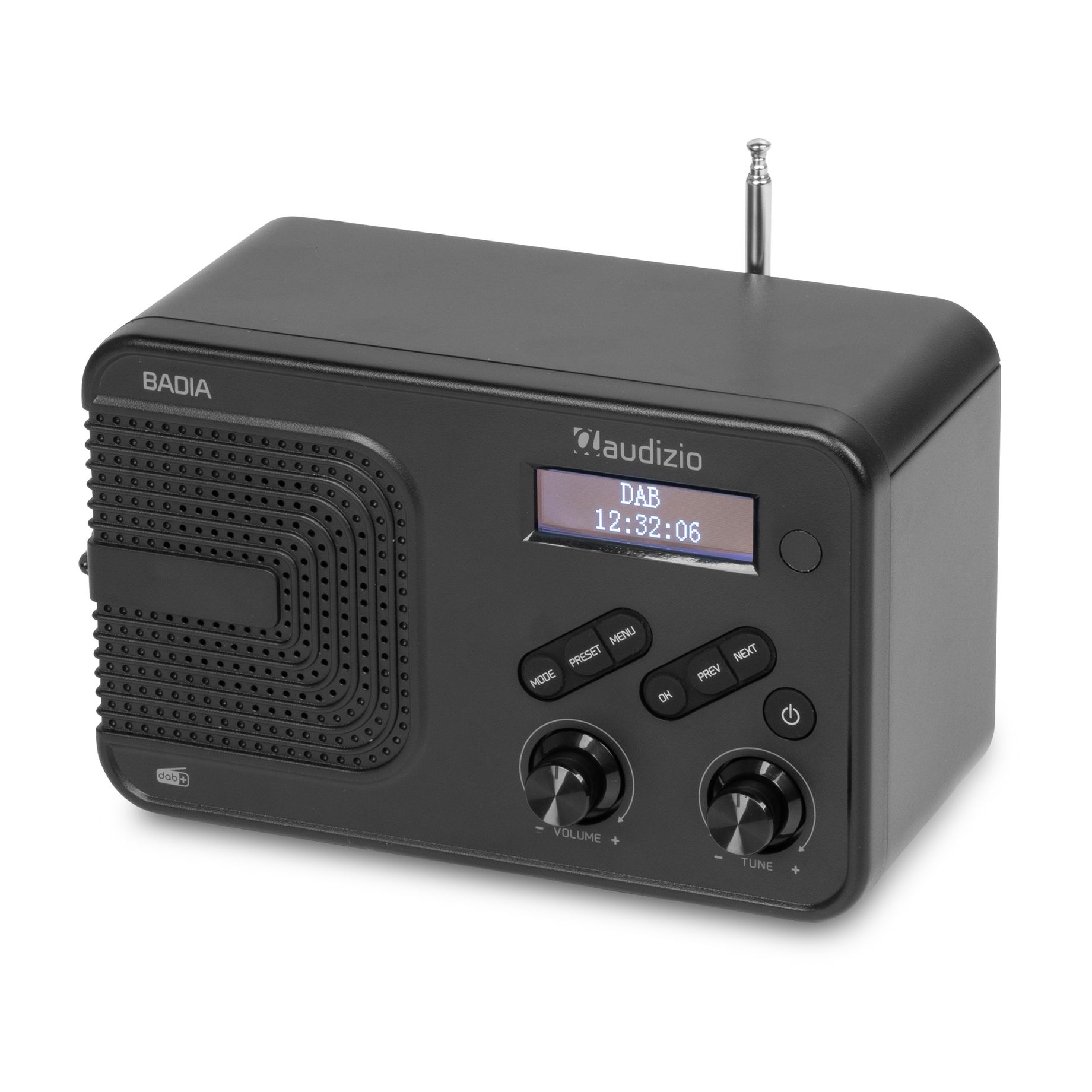 Badia DAB+ Radio with Battery Black