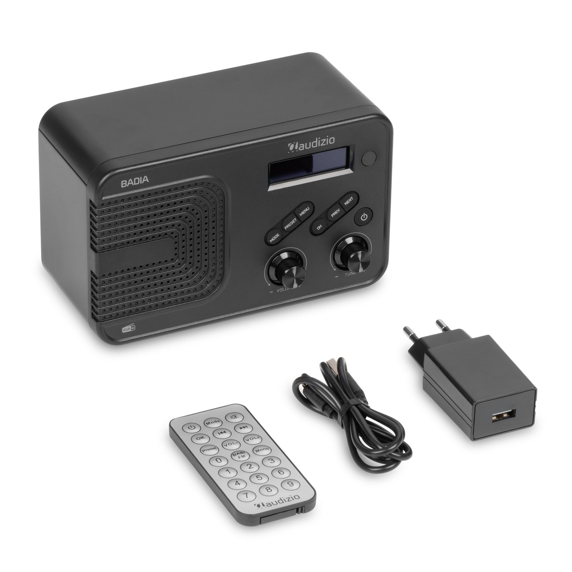 Badia DAB+ Radio with Battery Black