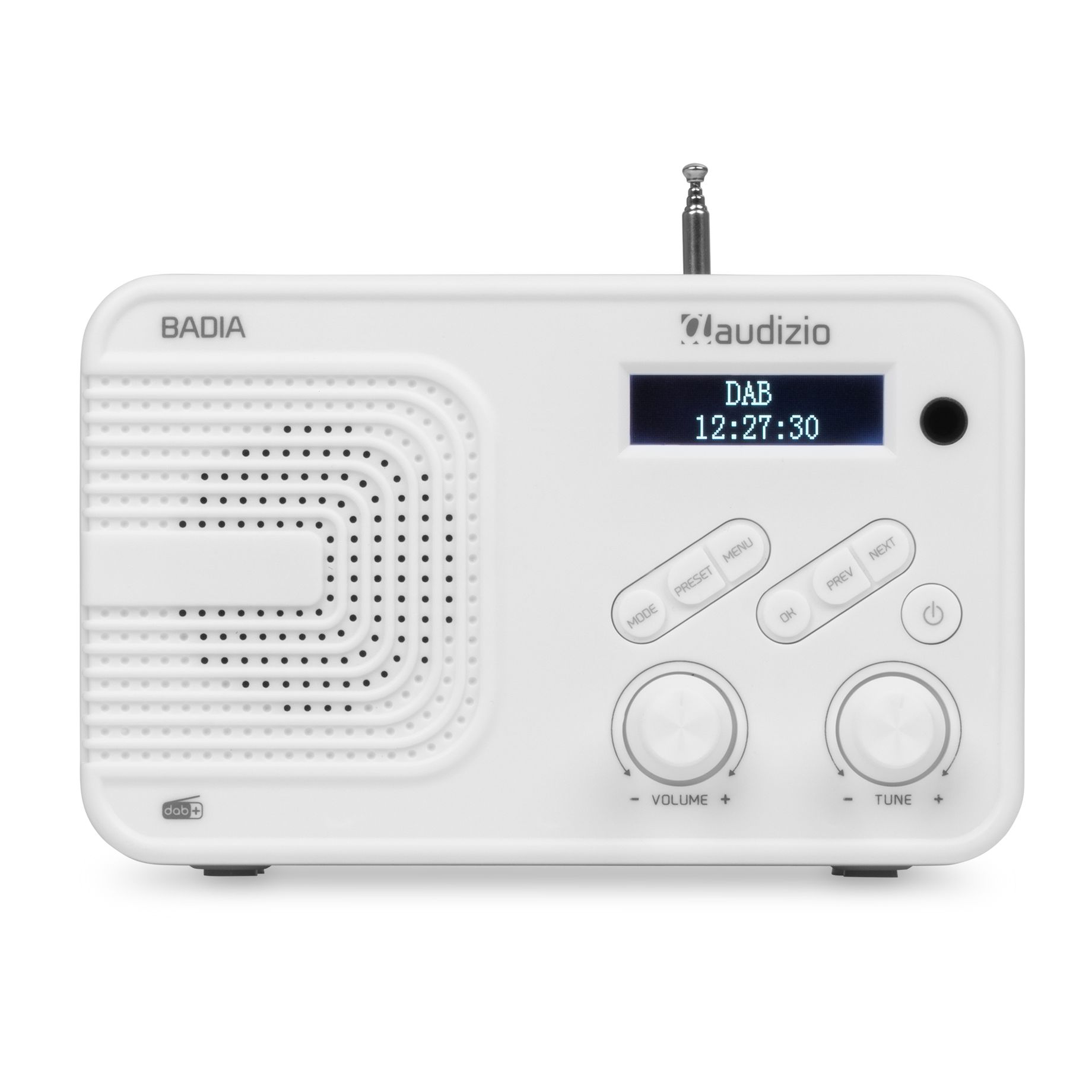 Badia DAB+ Radio with Battery White
