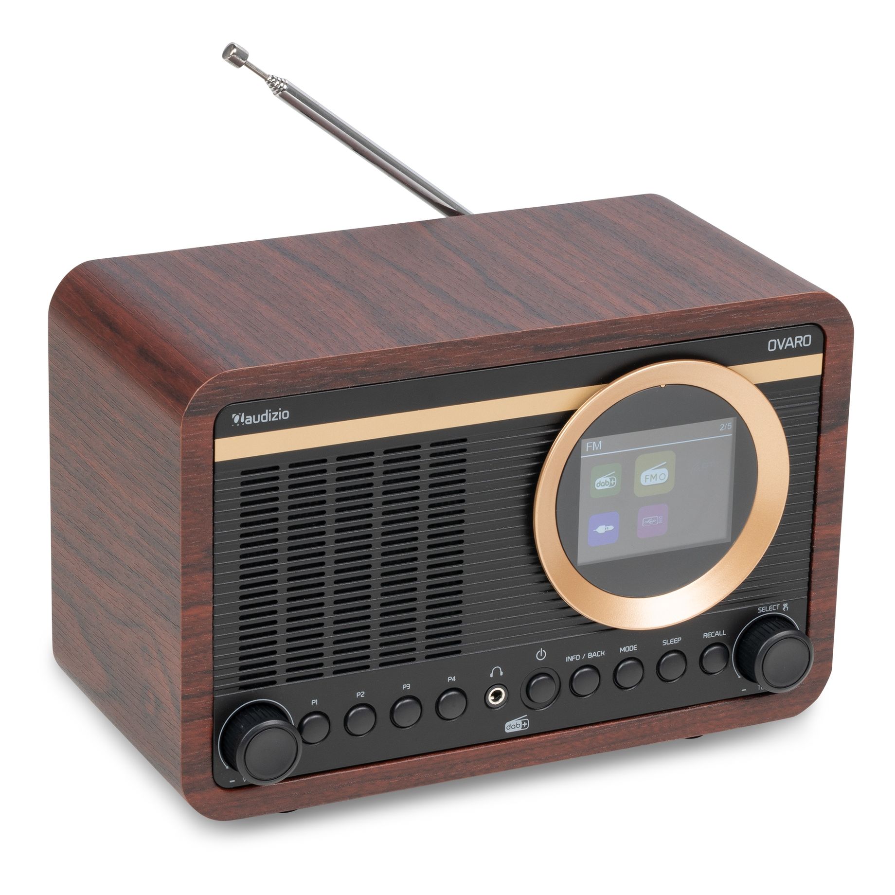 Ovaro DAB+ Radio Dark Wood