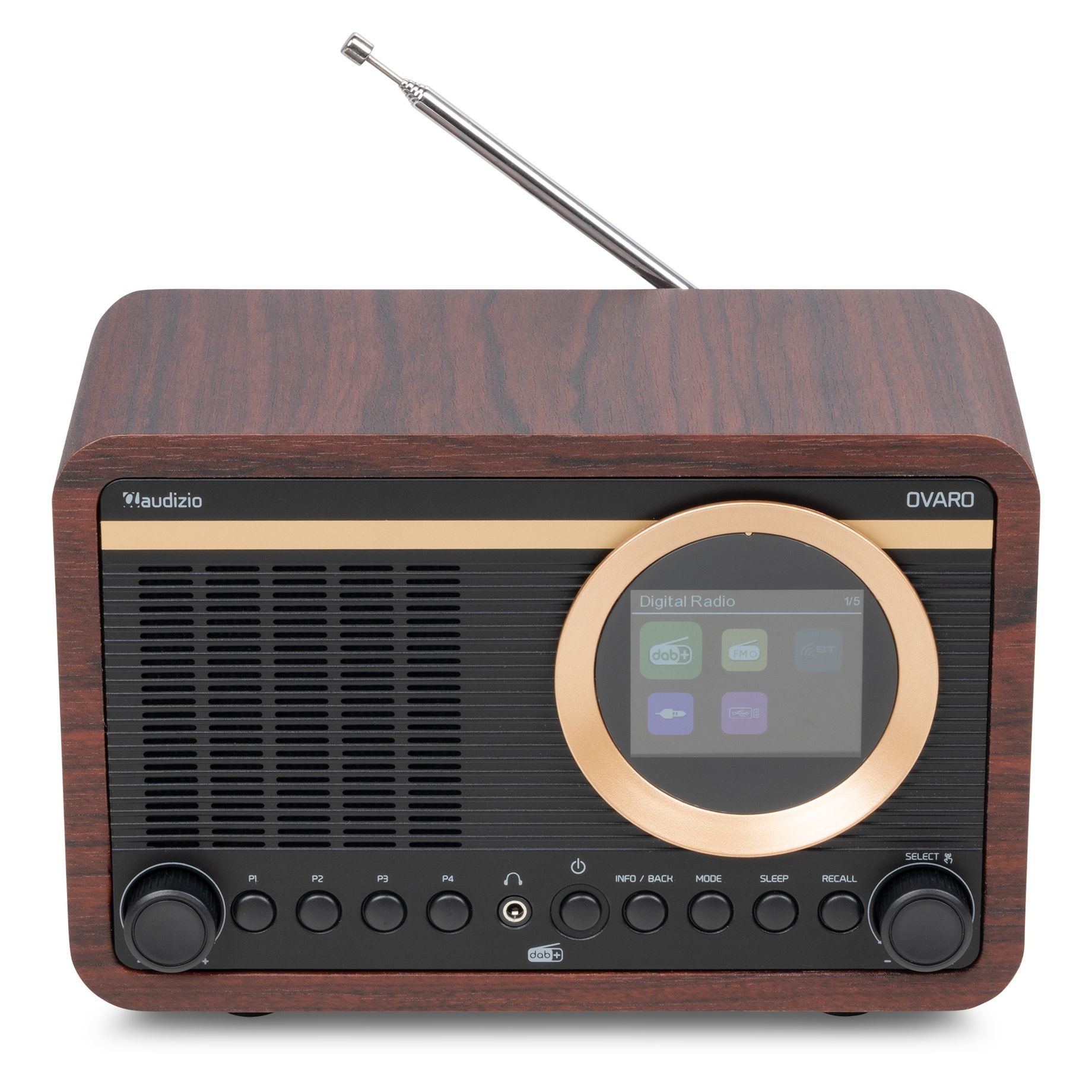 Ovaro DAB+ Radio Dark Wood