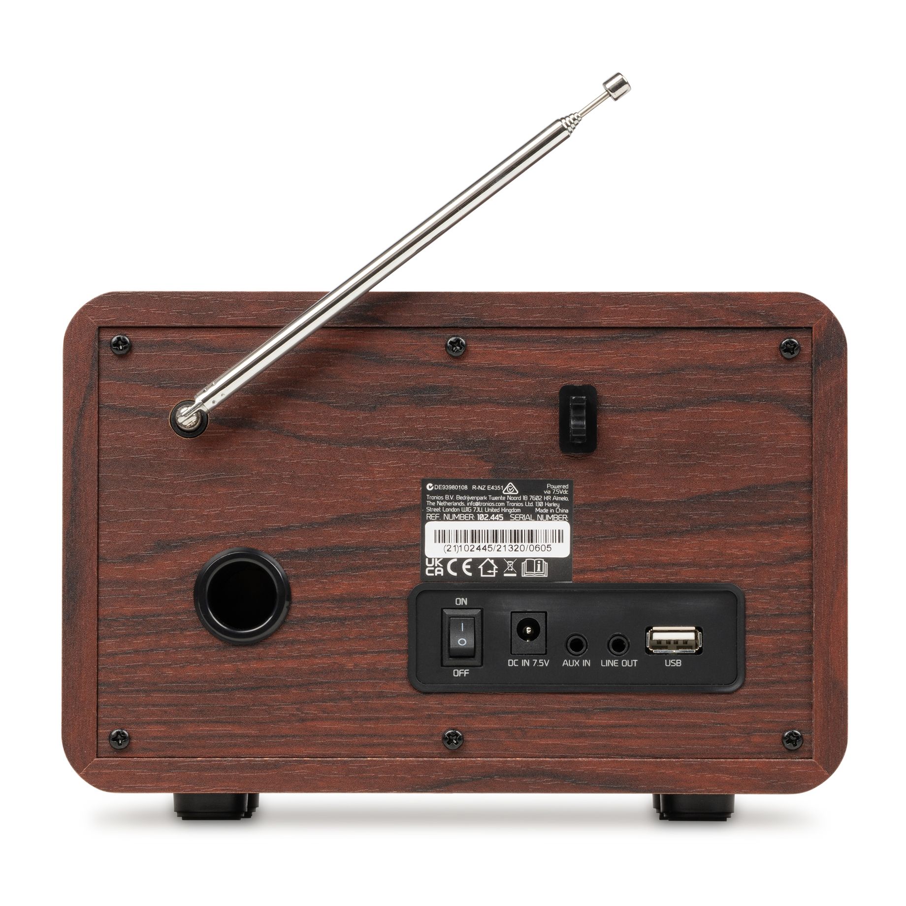 Ovaro DAB+ Radio Dark Wood