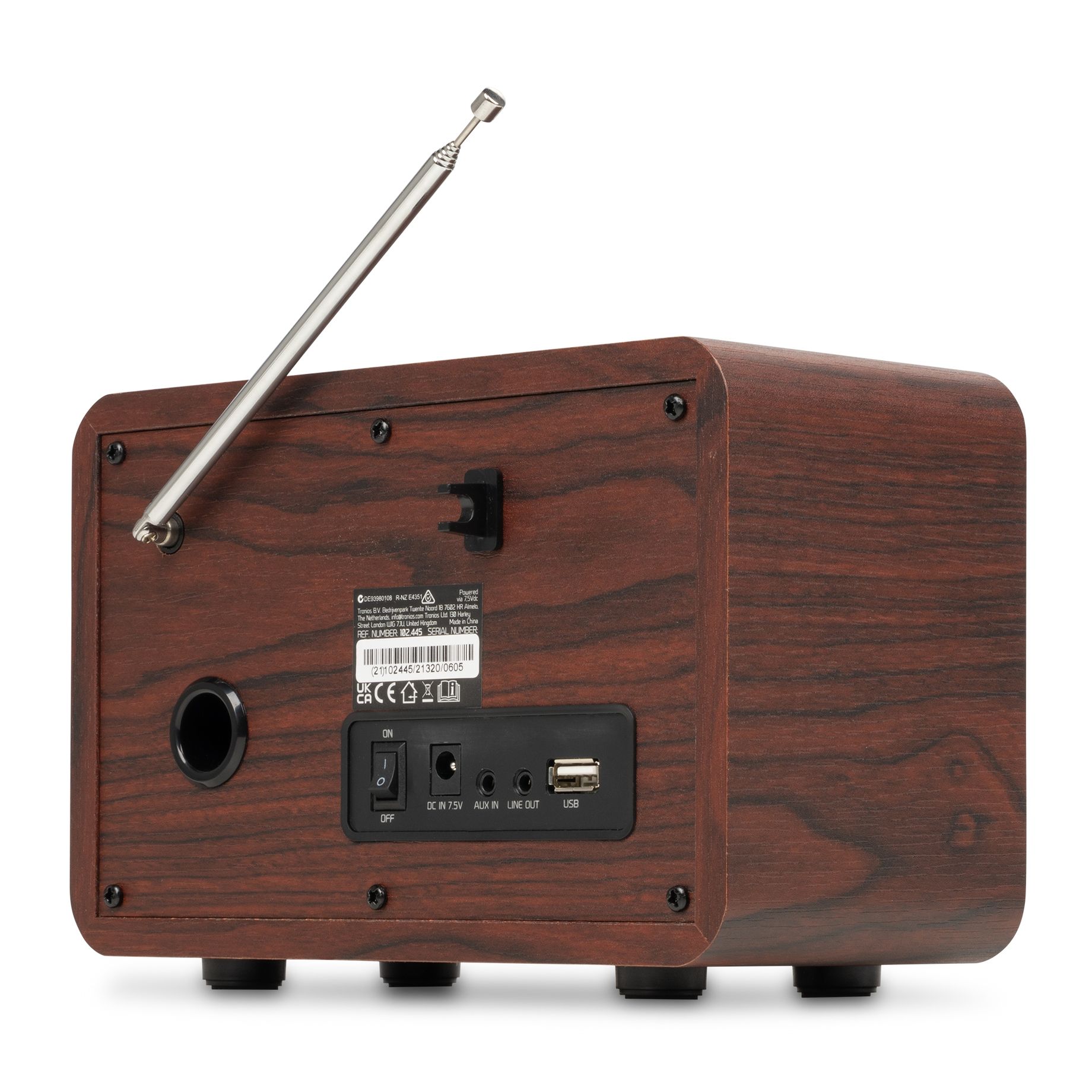 Ovaro DAB+ Radio Dark Wood
