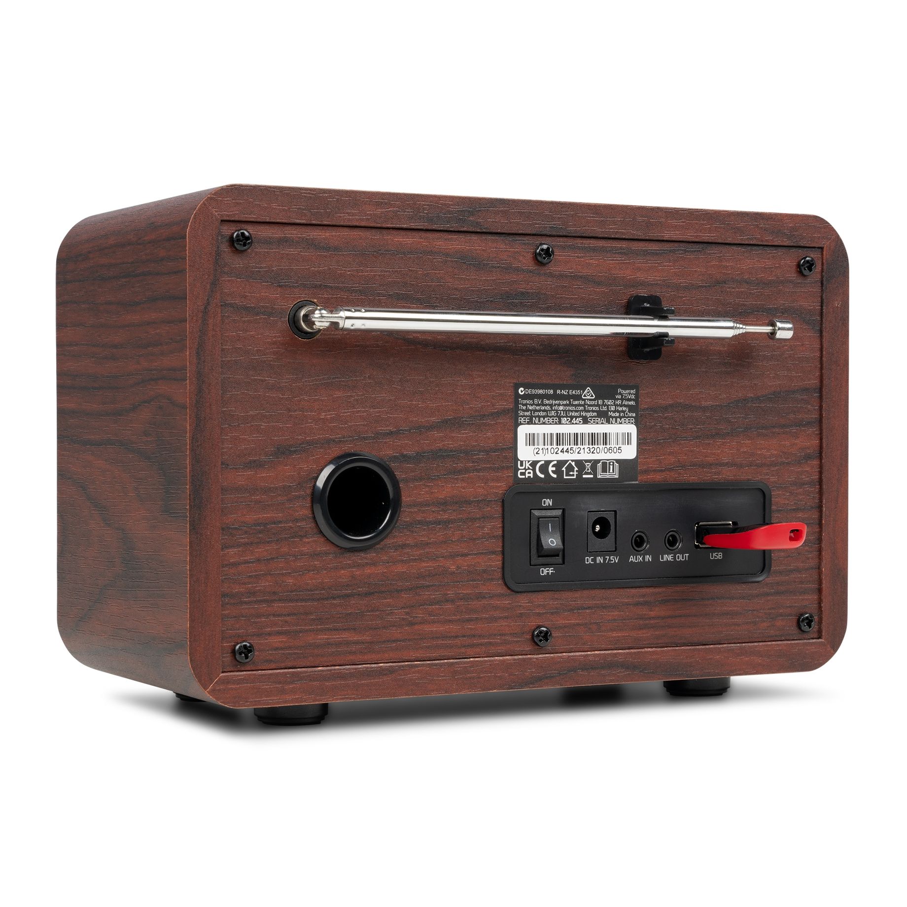 Ovaro DAB+ Radio Dark Wood