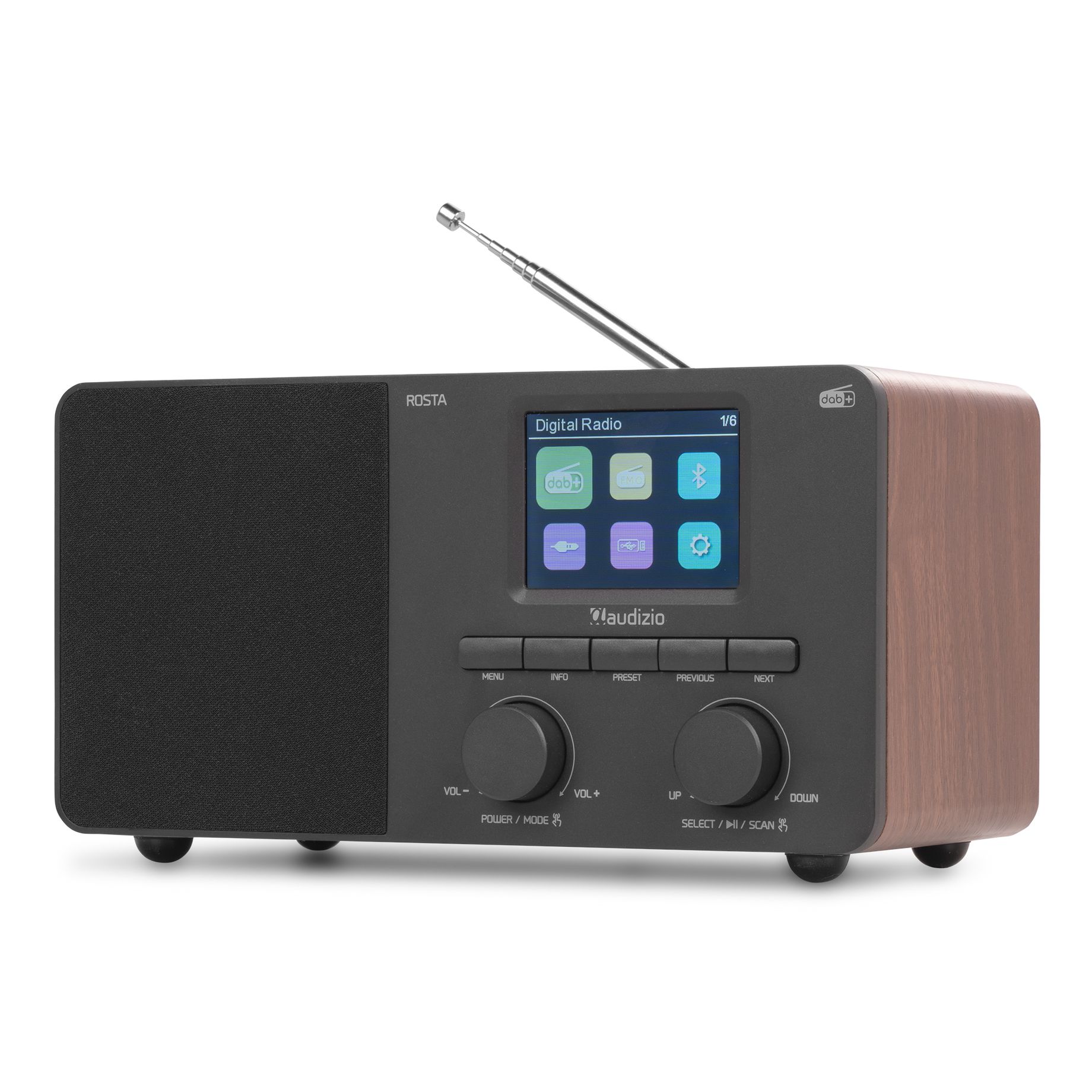 Rosta DAB+ Radio Wood