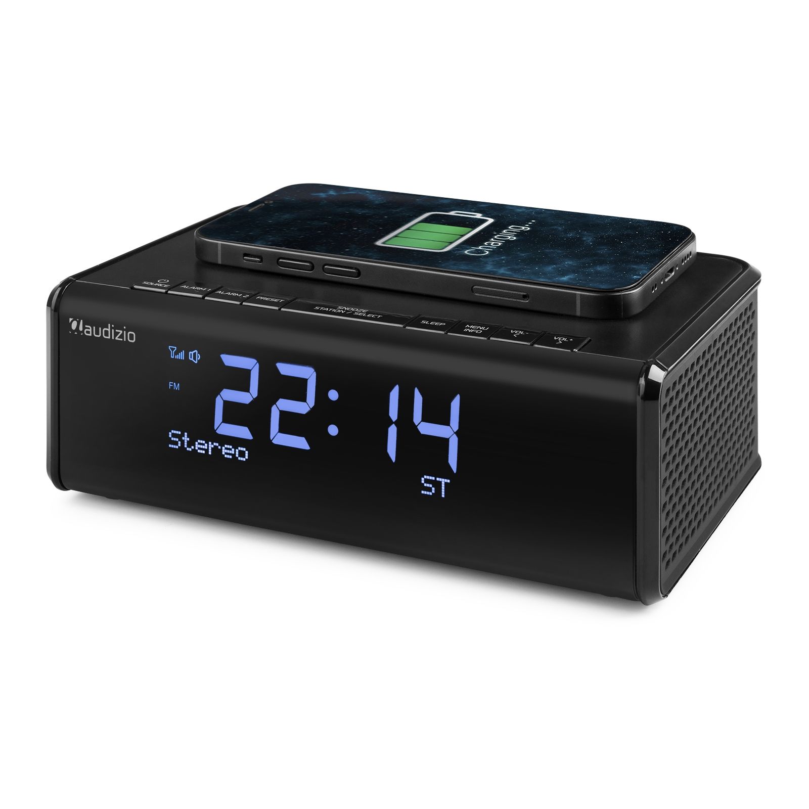 Cuneo Clock Radio DAB+ with wireless charging