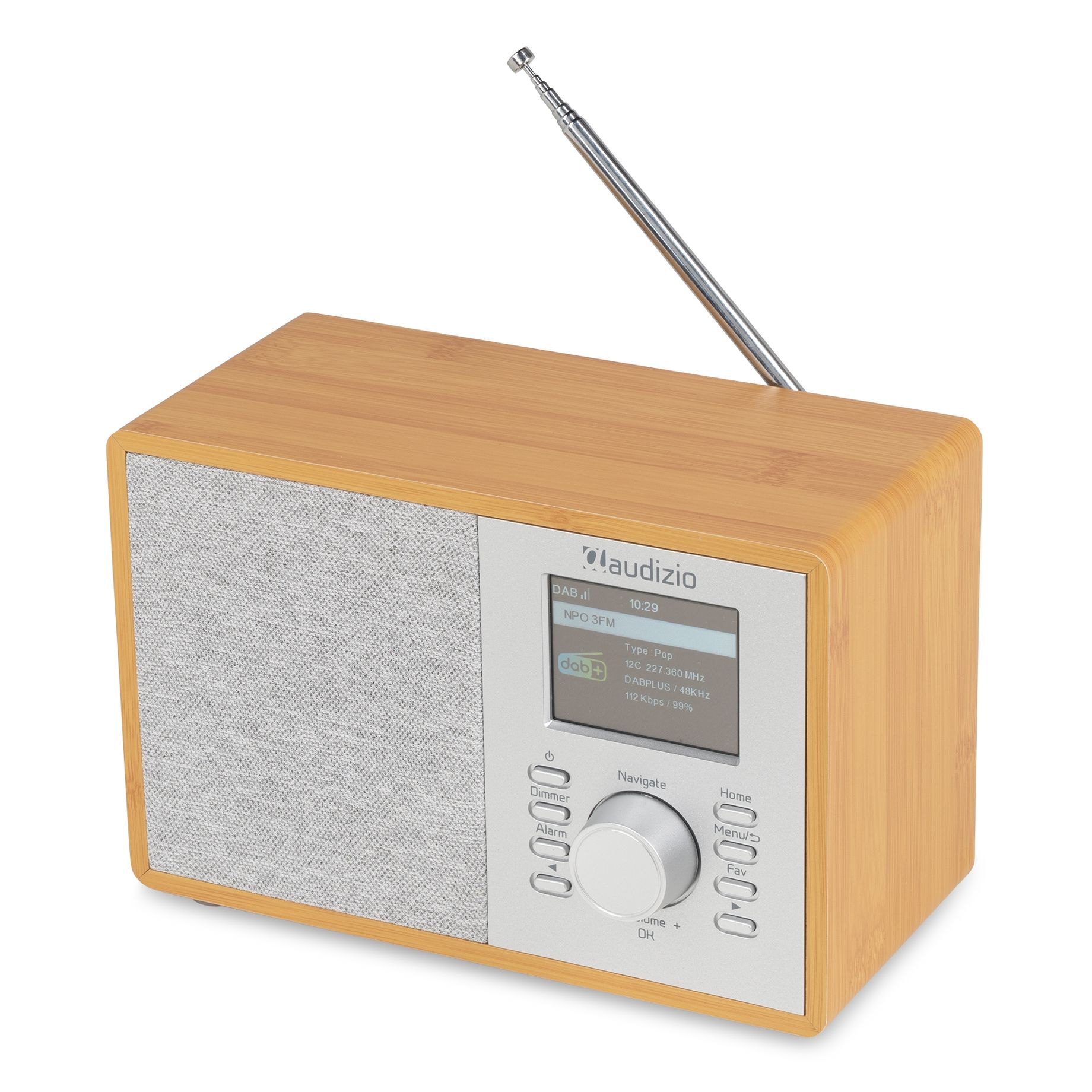Cosa Internet Radio with DAB+/FM Tuner Light Wood