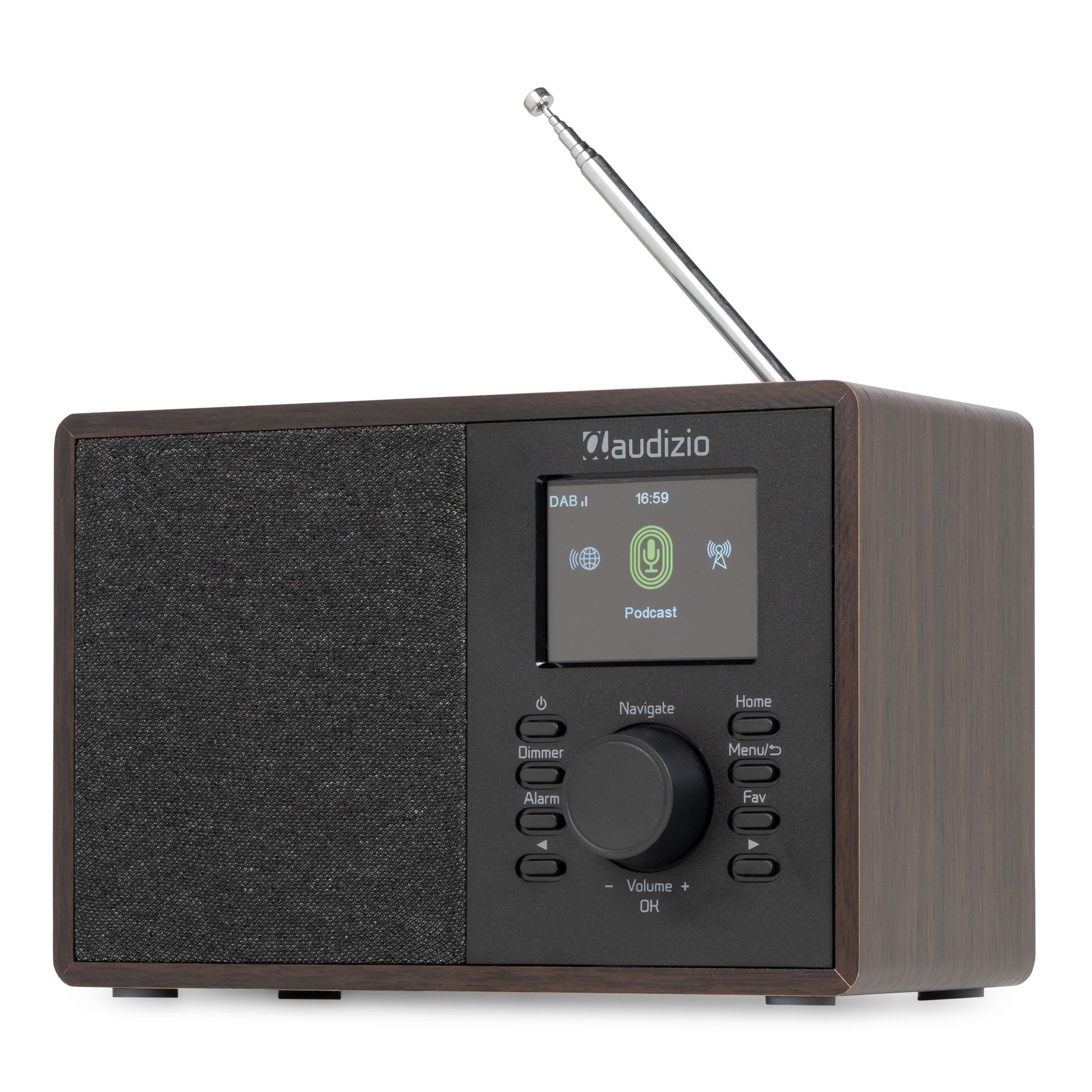 Cosa Internet Radio with DAB+/FM Tuner Dark Wood