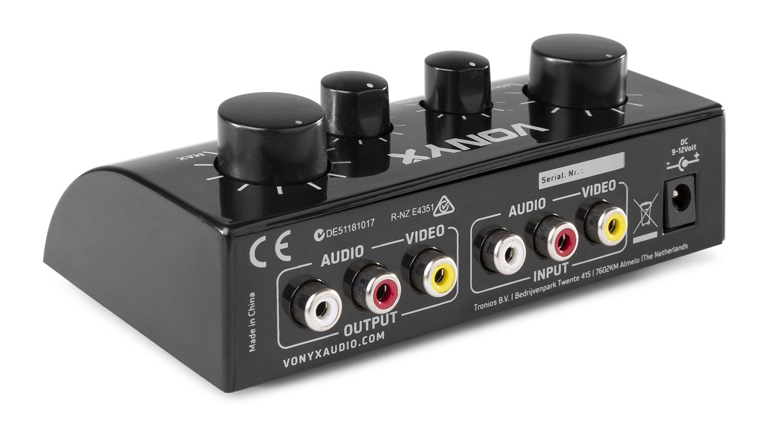 AV430B Karaoke Microphone Controller Black