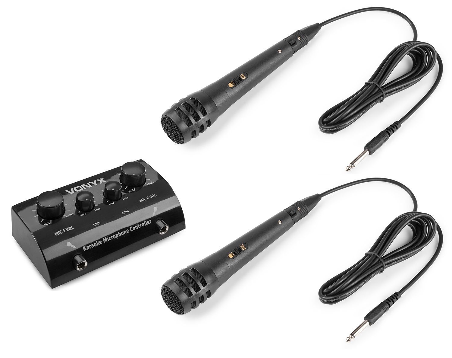 AV430B Karaoke Microphone Controller Black