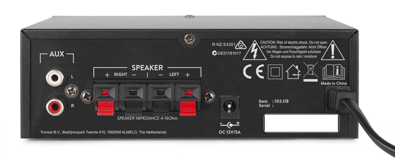 AV340 Amplifier with Multimedia Player