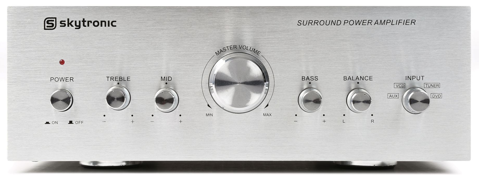 AV400 Stereo Amplifier Silver